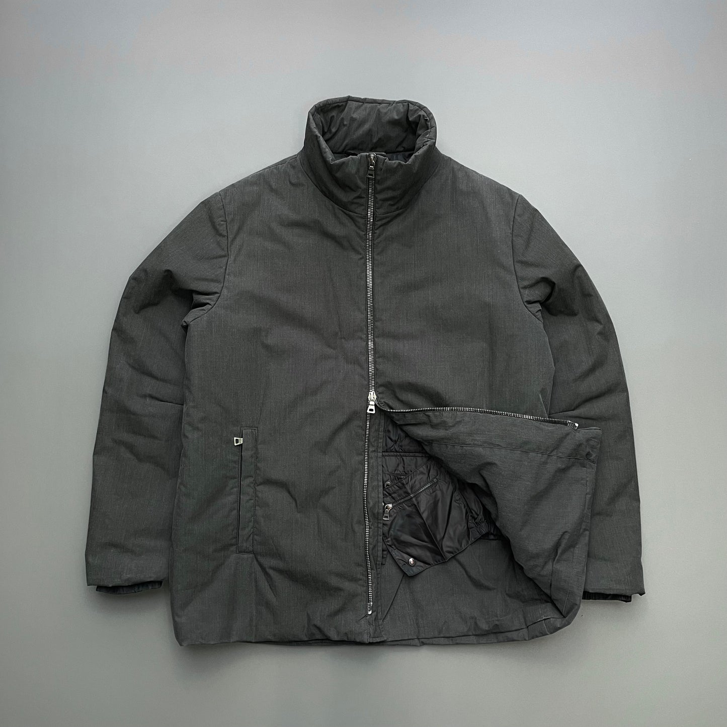 Prada Sport Grey 00s Kevlar Padded Ski Jacket
