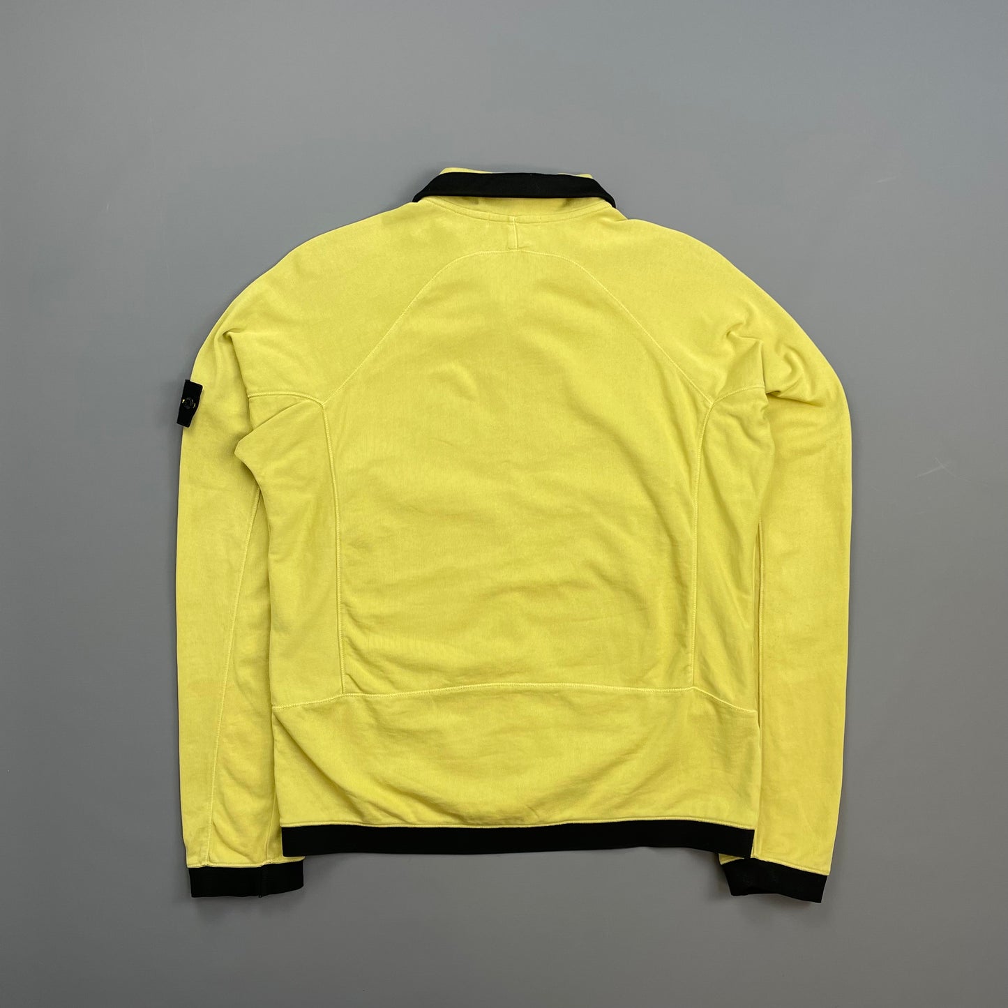Stone Island Yellow SS10 Lightweight Cotton Technical Zip-Through Jacket