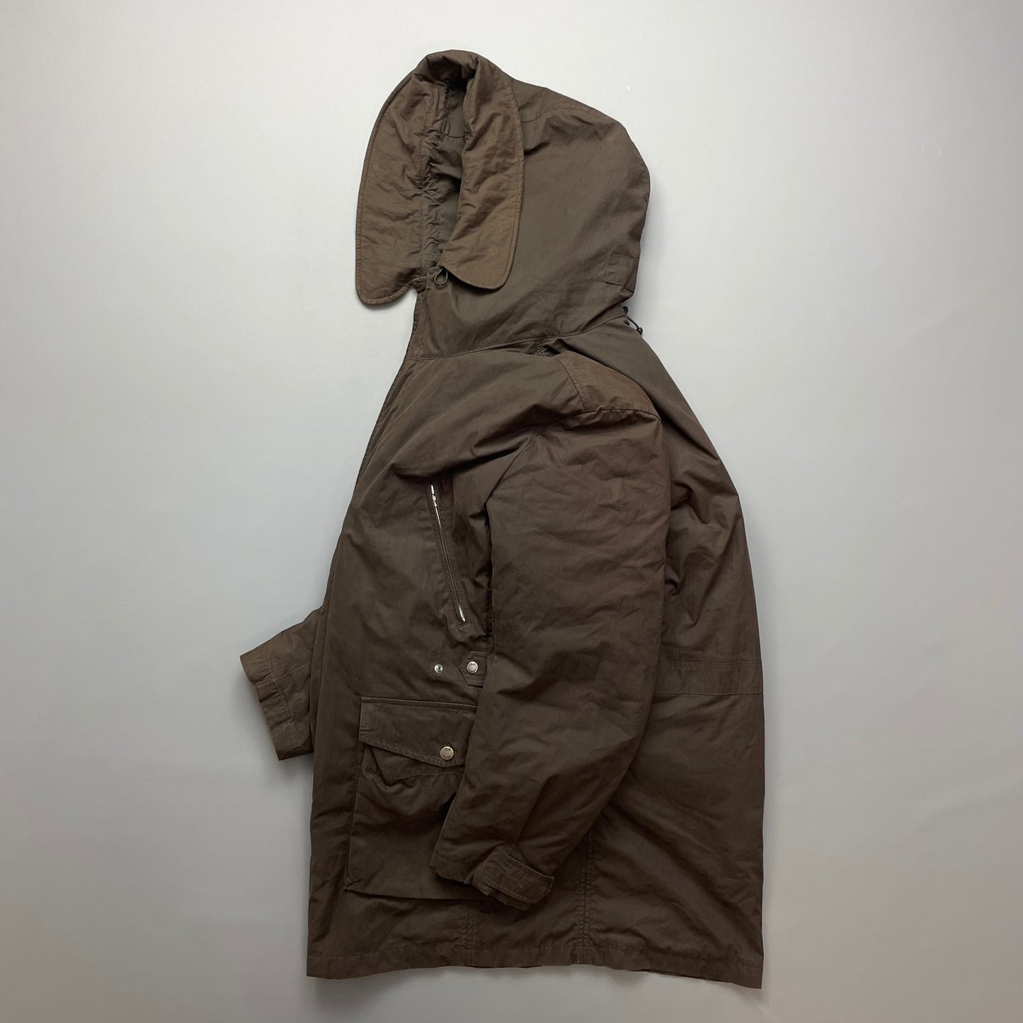 C.P. Company Brown Shearling Lined Piuma Doca Parka Coat AW05