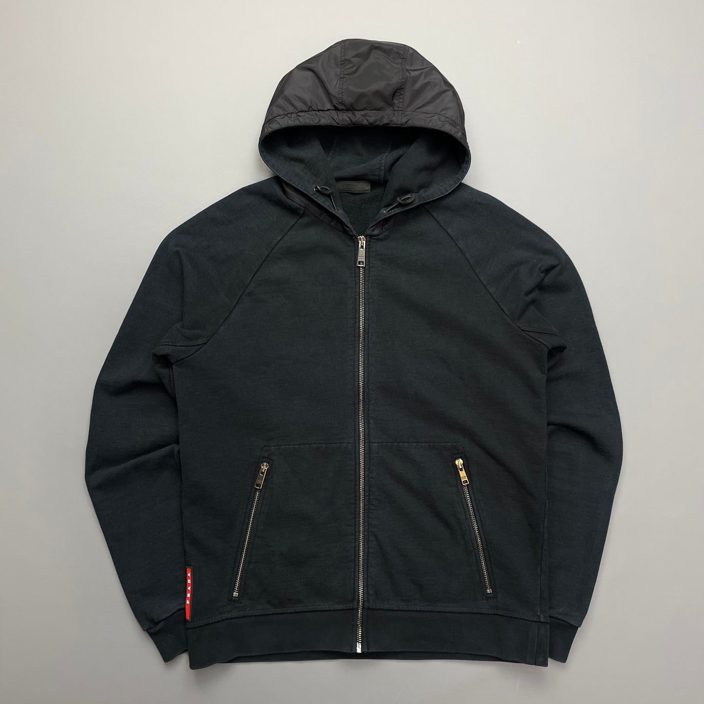 Prada Sport Black Nylon Hoodie 2018