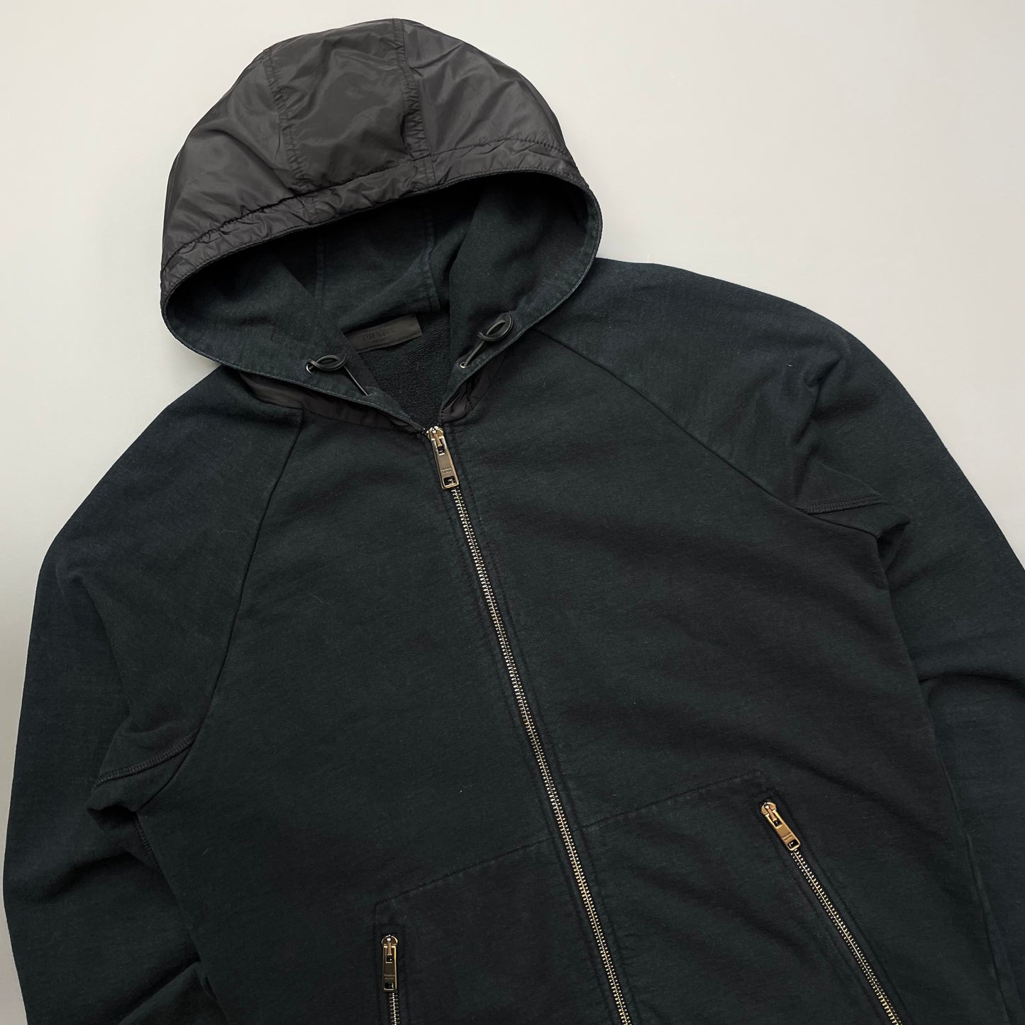 Prada Sport Black Nylon Hoodie 2018