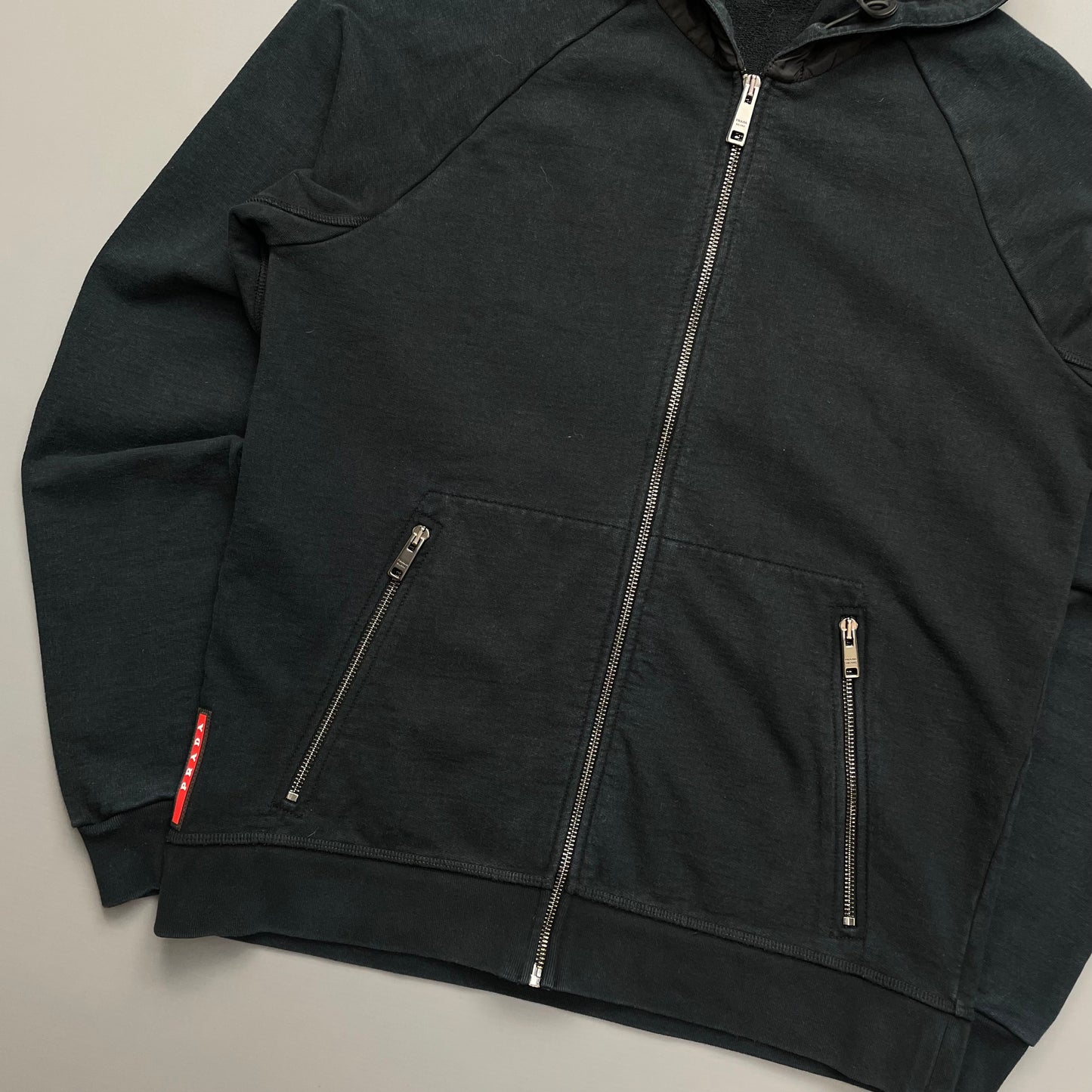 Prada Sport Black Nylon Hoodie 2018