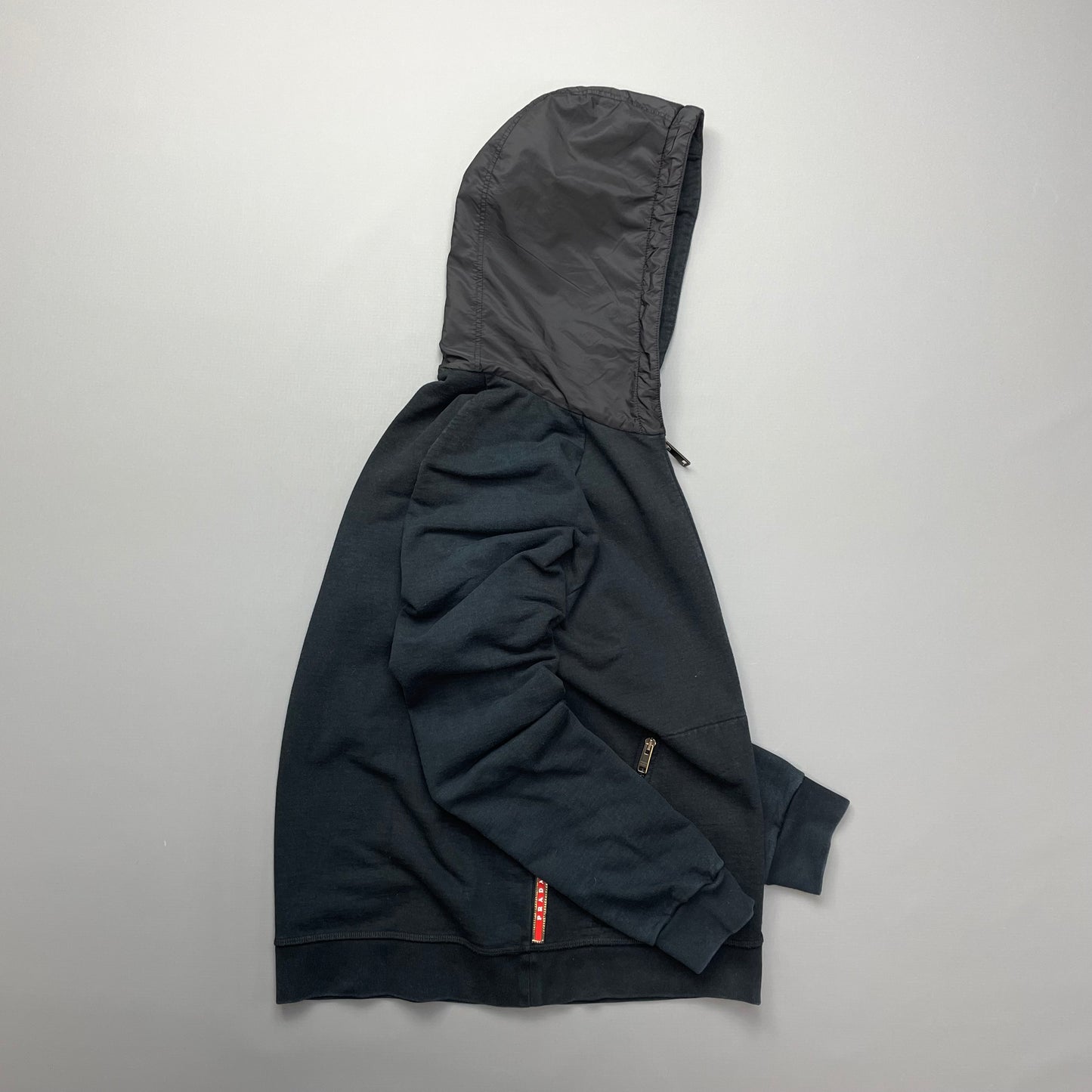 Prada Sport Black Nylon Hoodie 2018