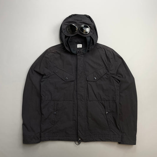 C.P. Company Black 50 Fili Detachable Hood Goggle Jacket