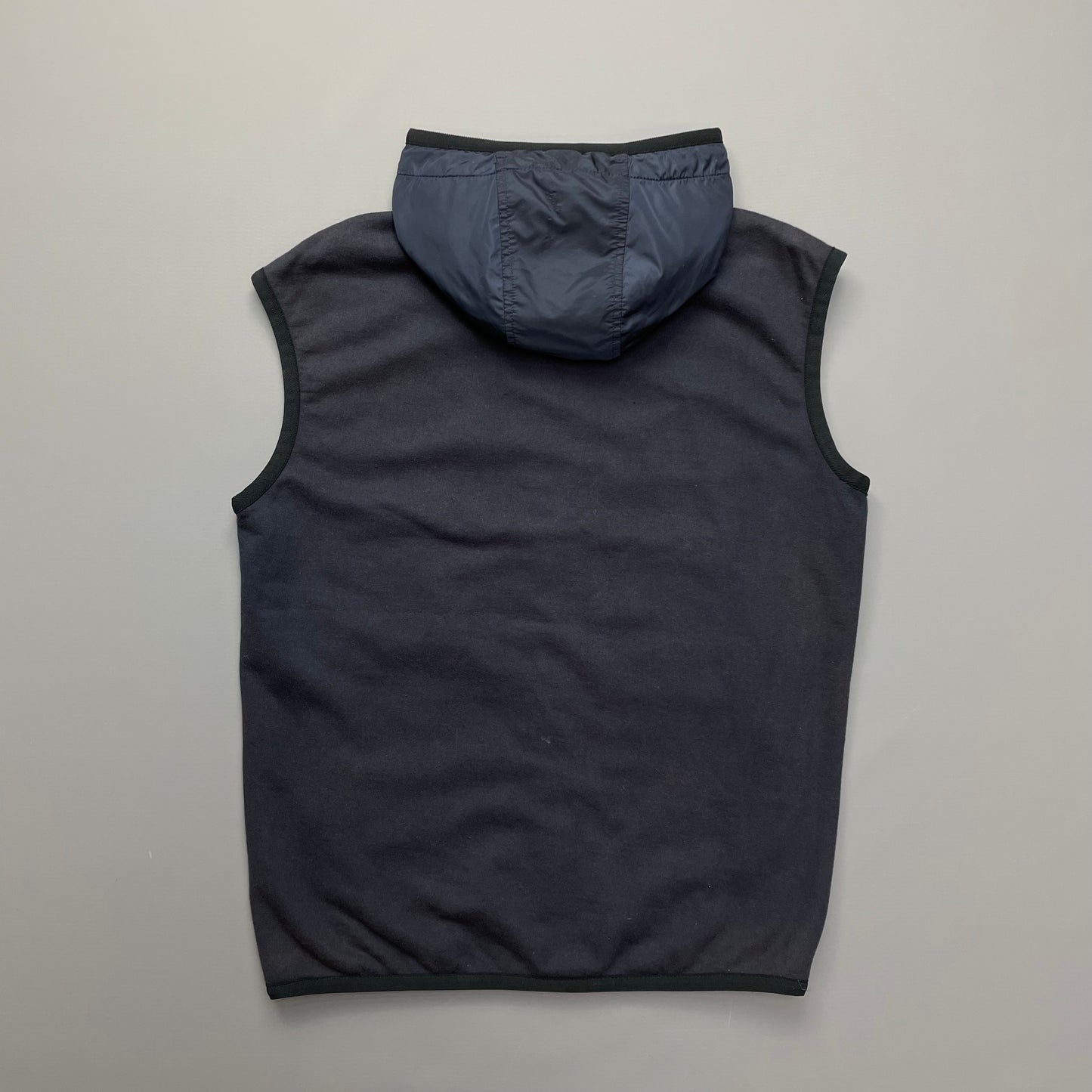 Prada Sport Navy Nylon Hooded Gilet Vest 2017