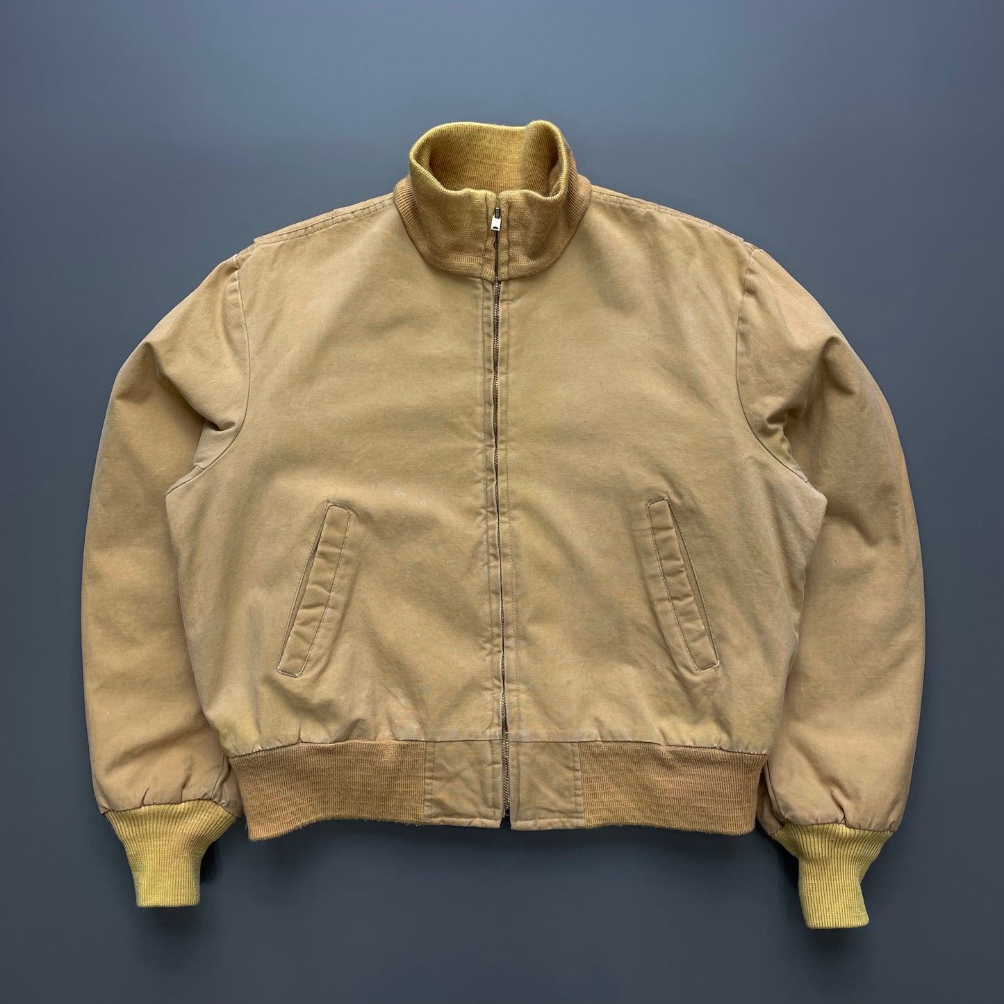 Spiewak & Sons Mustard 80s Type T-1 Tanker Military Bomber Jacket