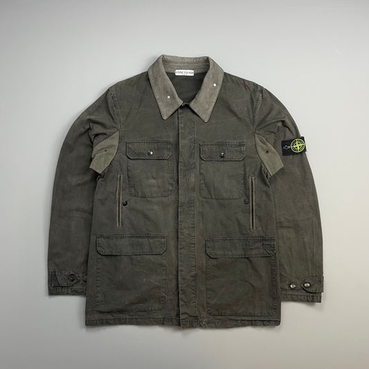 Stone Island Dark Grey SS06 Contrast Collar Multi-Pocket Field Jacket