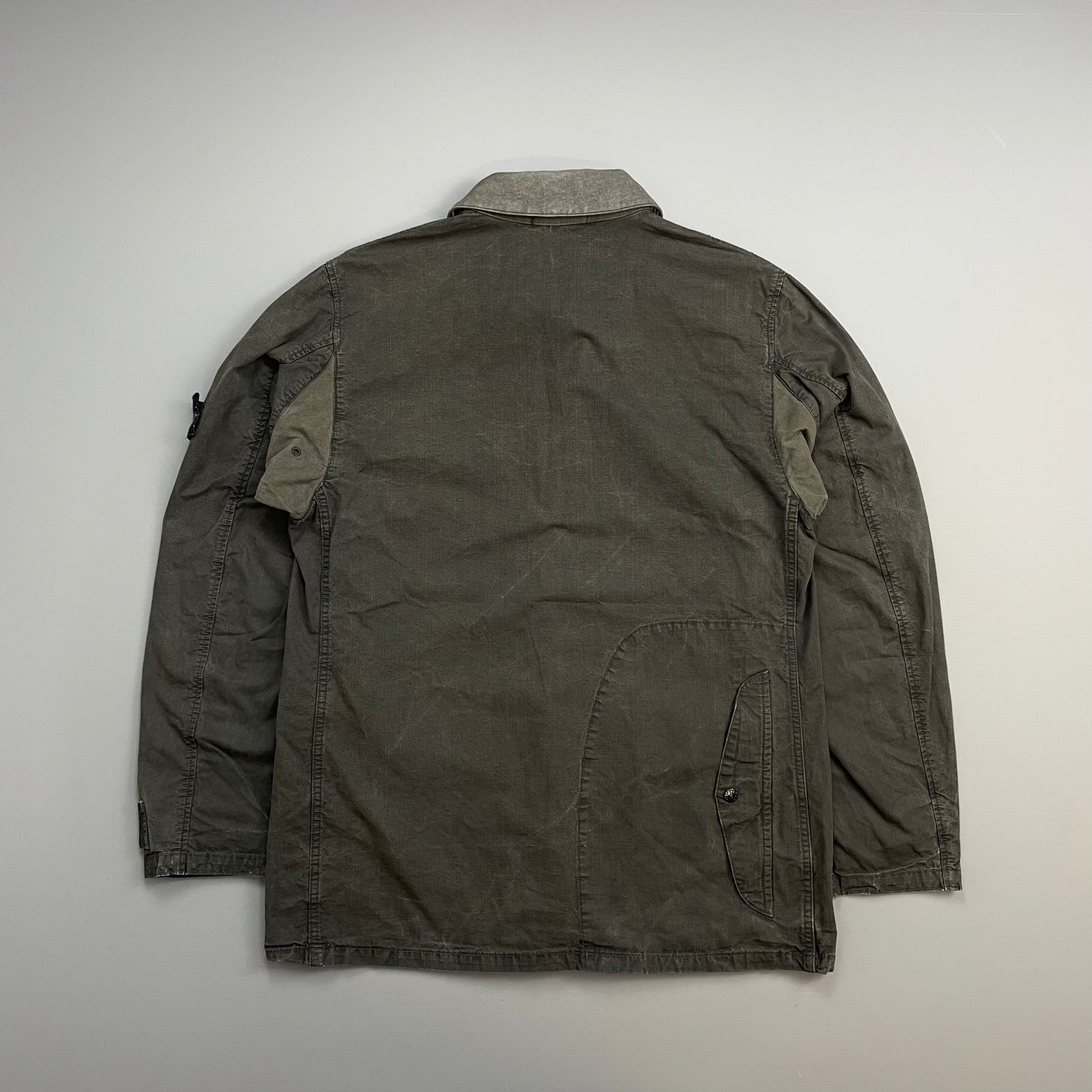 Stone Island Dark Grey SS06 Contrast Collar Multi-Pocket Field Jacket