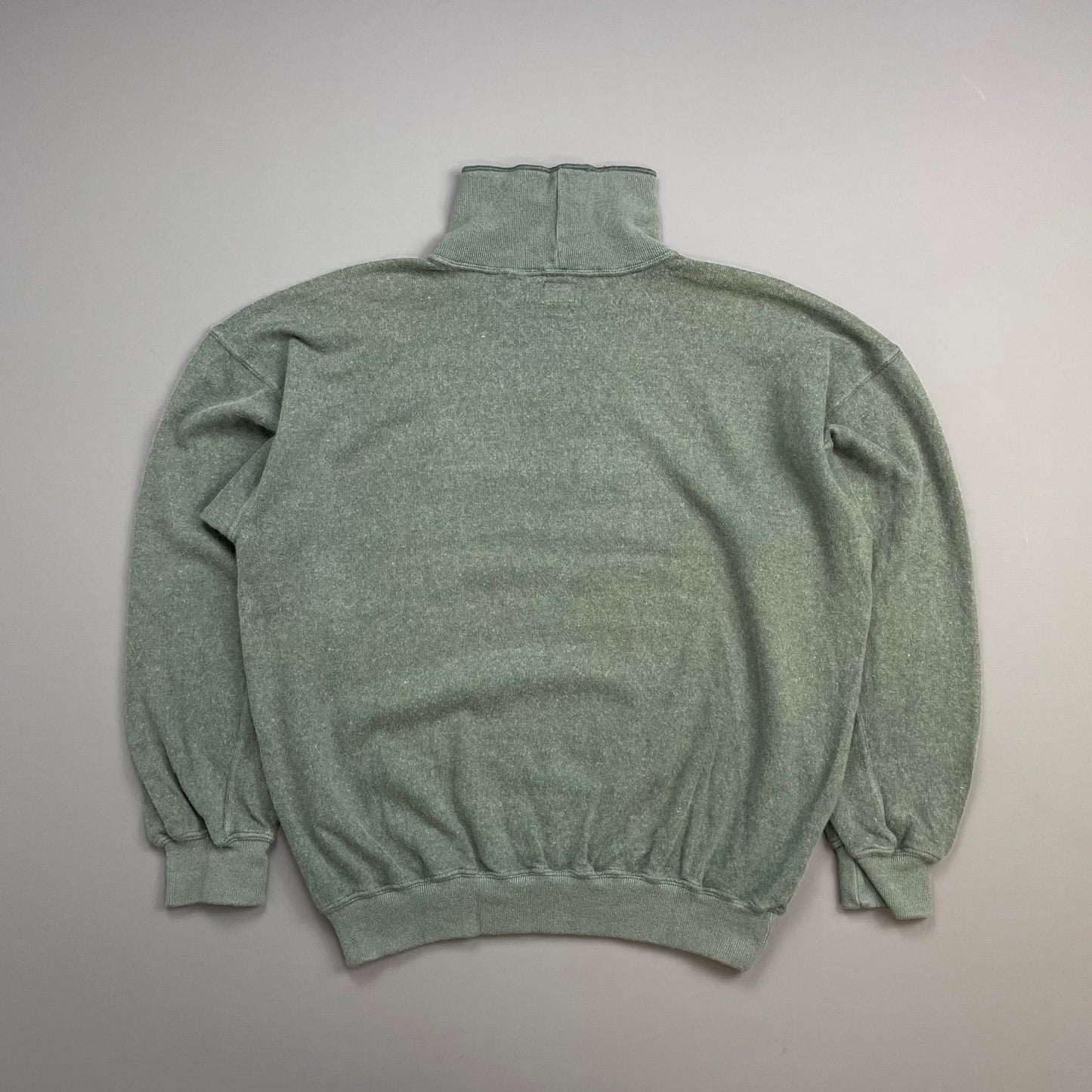 C.P. Company Turquoise 80s Angora Wool Blend High Neck Jumper