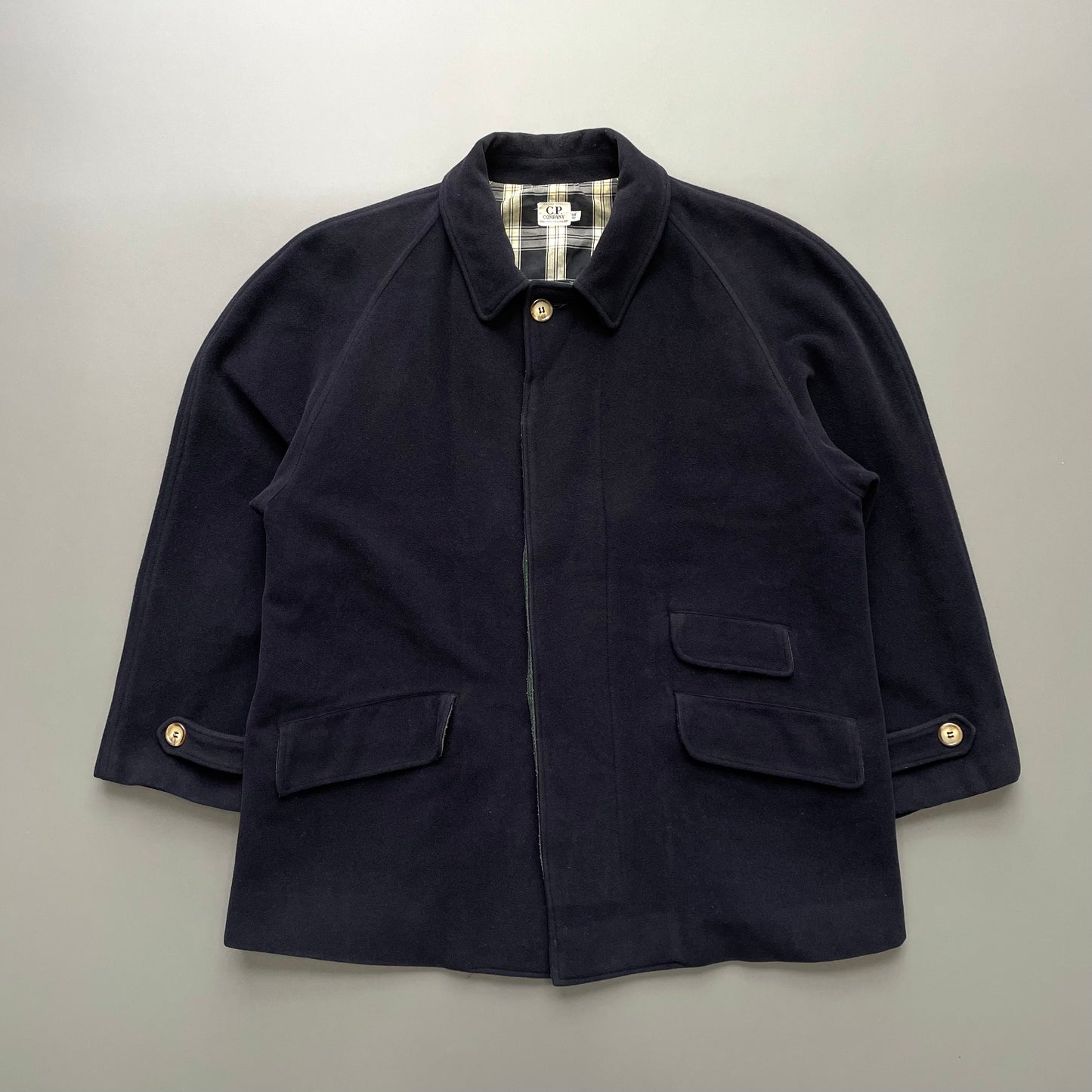 C.P. Company Navy 80s Ideas From Massimo Osti Wool Overcoat
