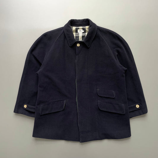 C.P. Company Navy 80s Ideas From Massimo Osti Wool Overcoat