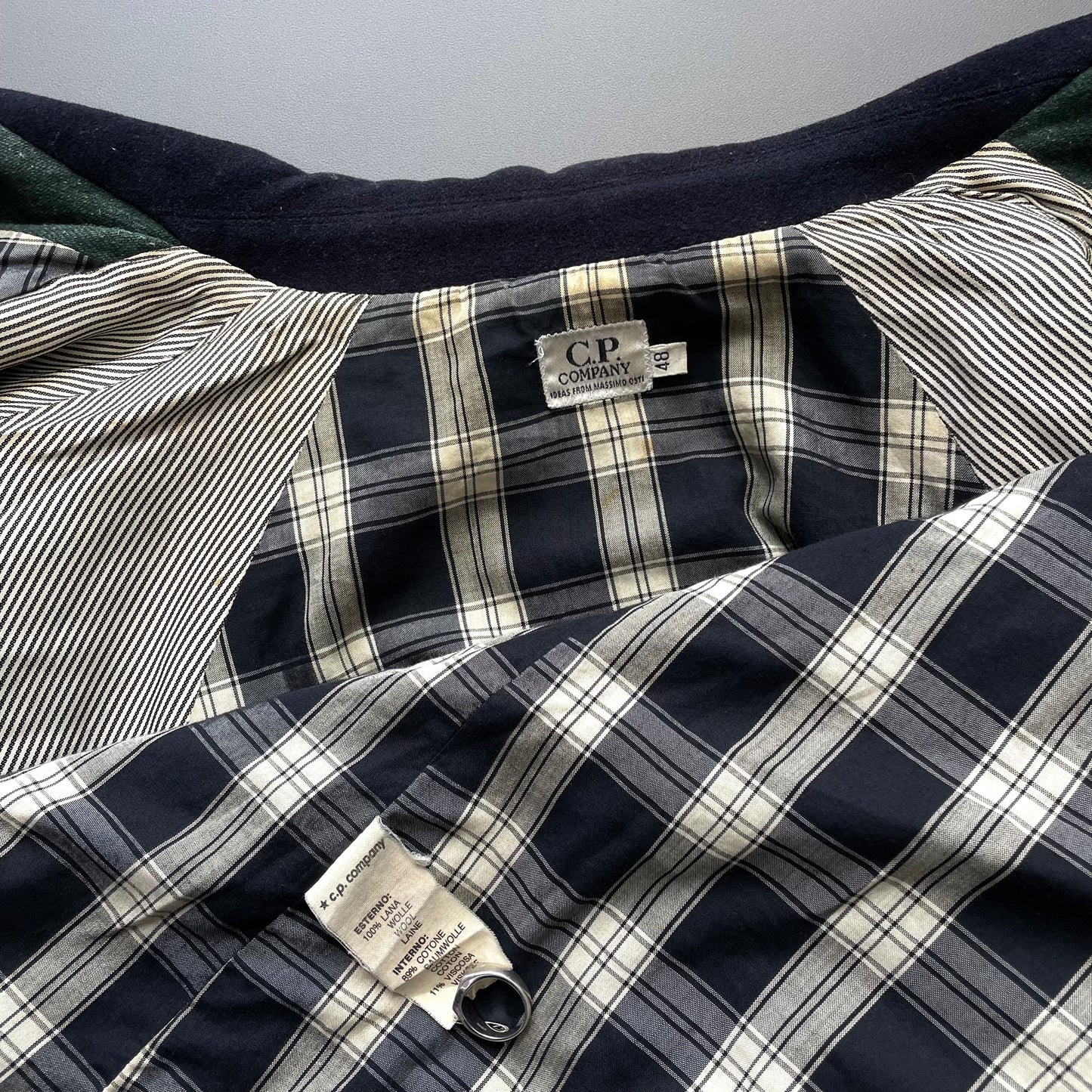 C.P. Company Navy 80s Ideas From Massimo Osti Wool Overcoat