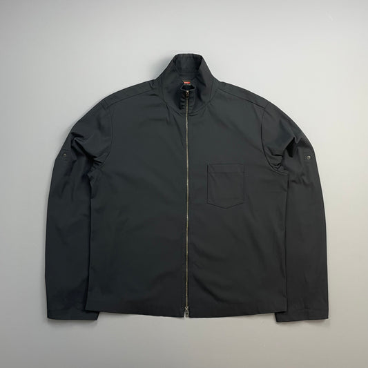 Prada Sport Navy 00s Lightweight Adjustable Sleeve Harrington Jacket