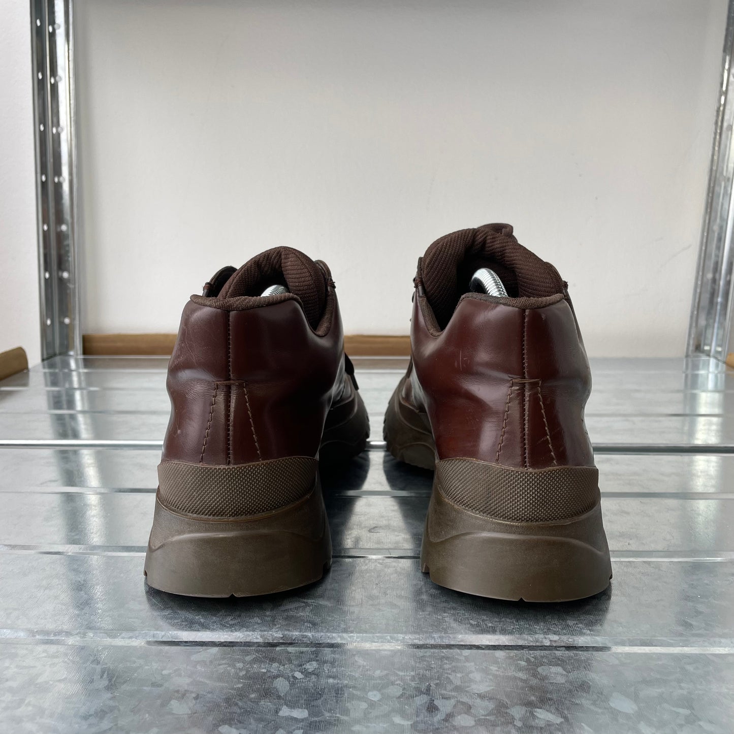 Prada Brown FW98 Leather Vibram Sole Hiking Boot