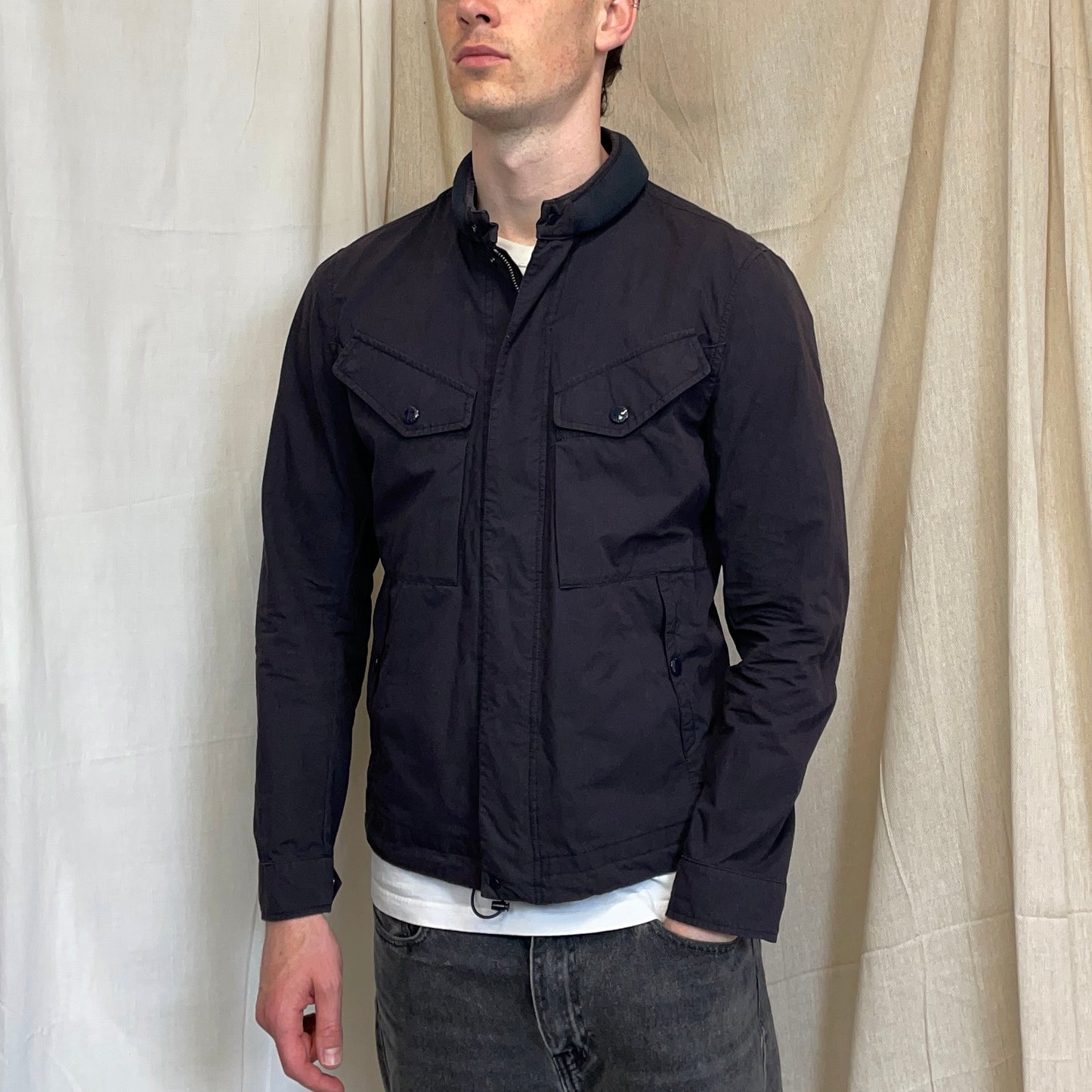 C.P. Company Black 50 Fili Detachable Hood Goggle Jacket