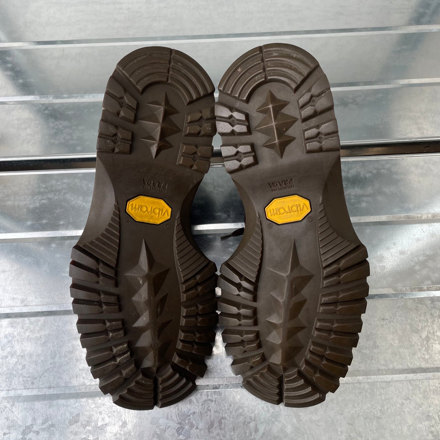 Prada Brown FW98 Leather Vibram Sole Hiking Boot