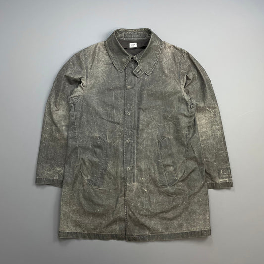 C.P. Company Khaki AW02 Coated Cotton Trench Overcoat