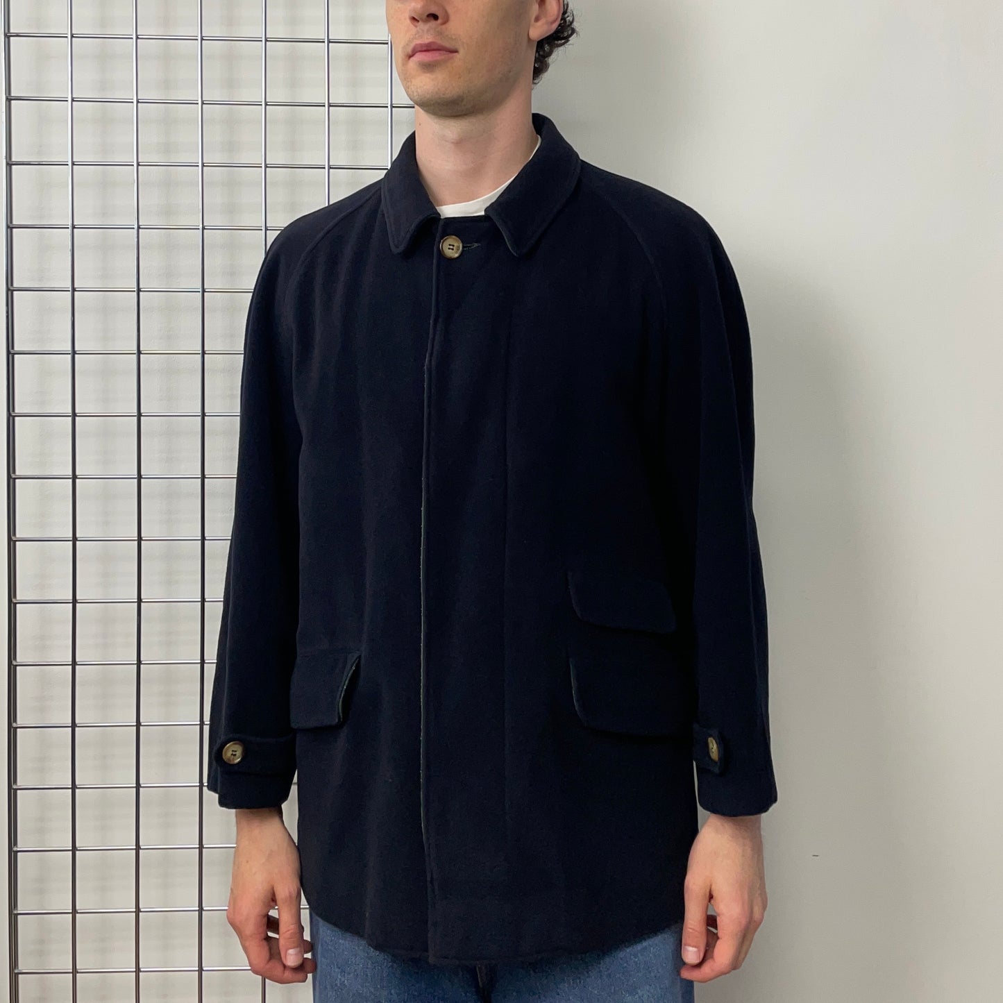 C.P. Company Navy 80s Ideas From Massimo Osti Wool Overcoat