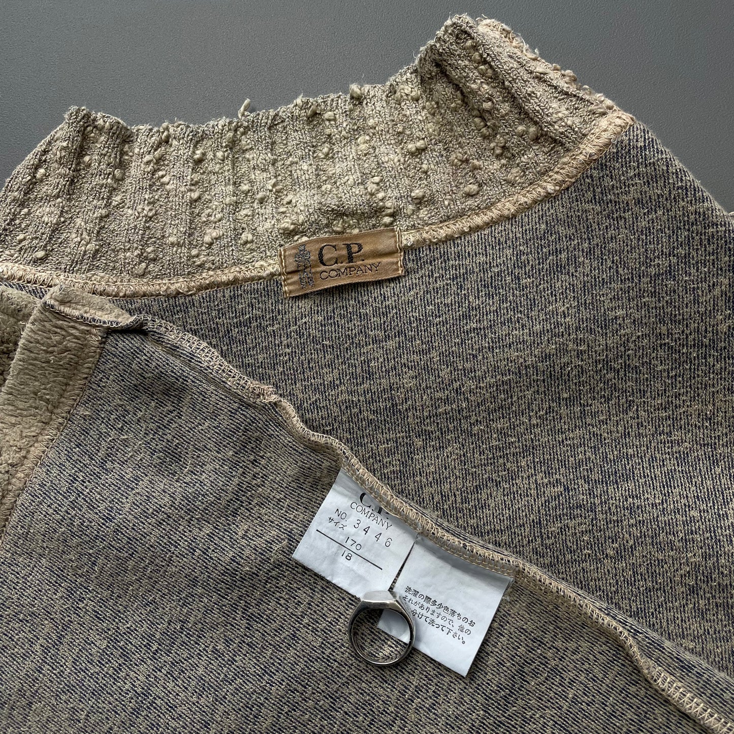 C.P. Company Beige 80s Japanese Release Pile Fleece Jumper