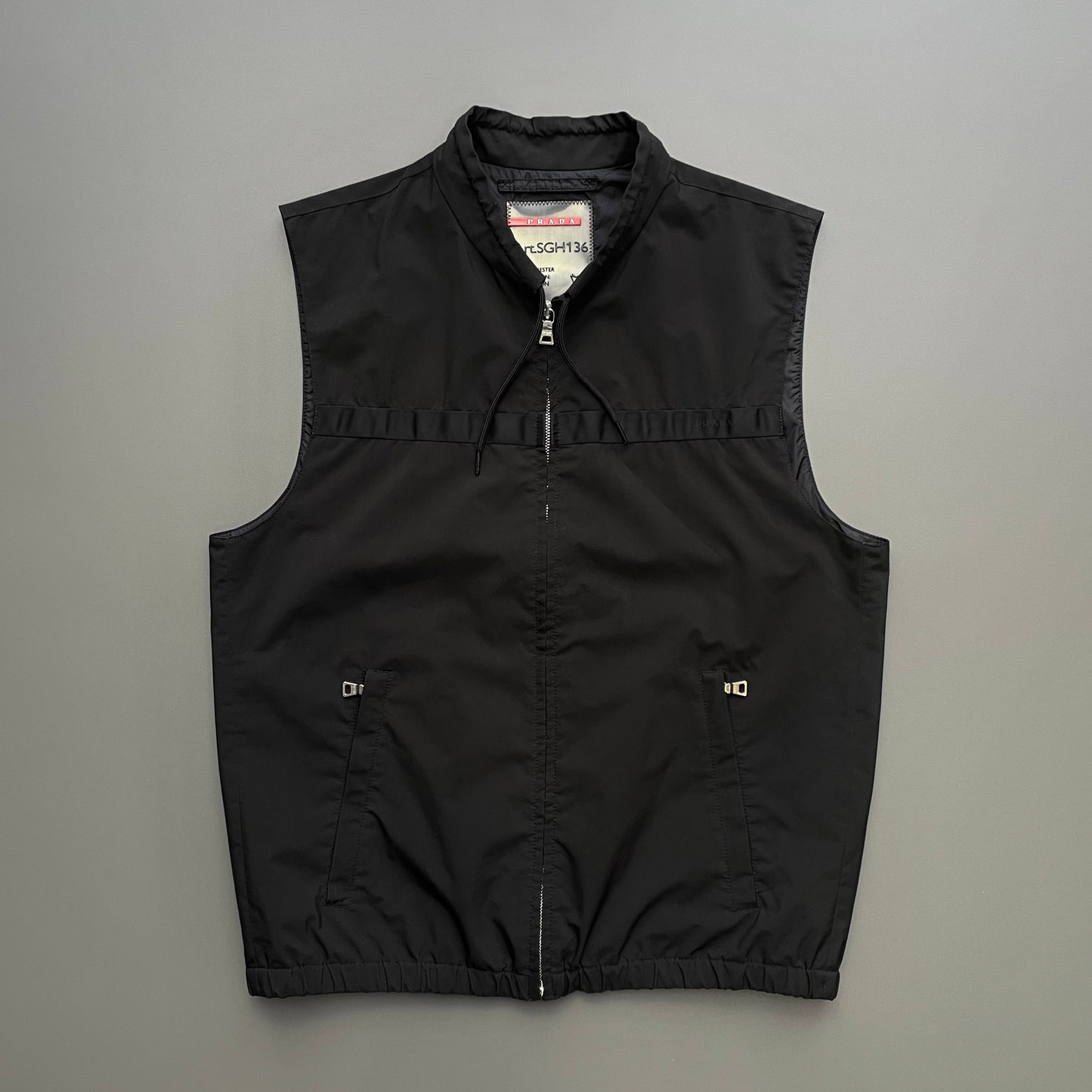 Prada Sport Black 2009 Windstopper Gilet Vest