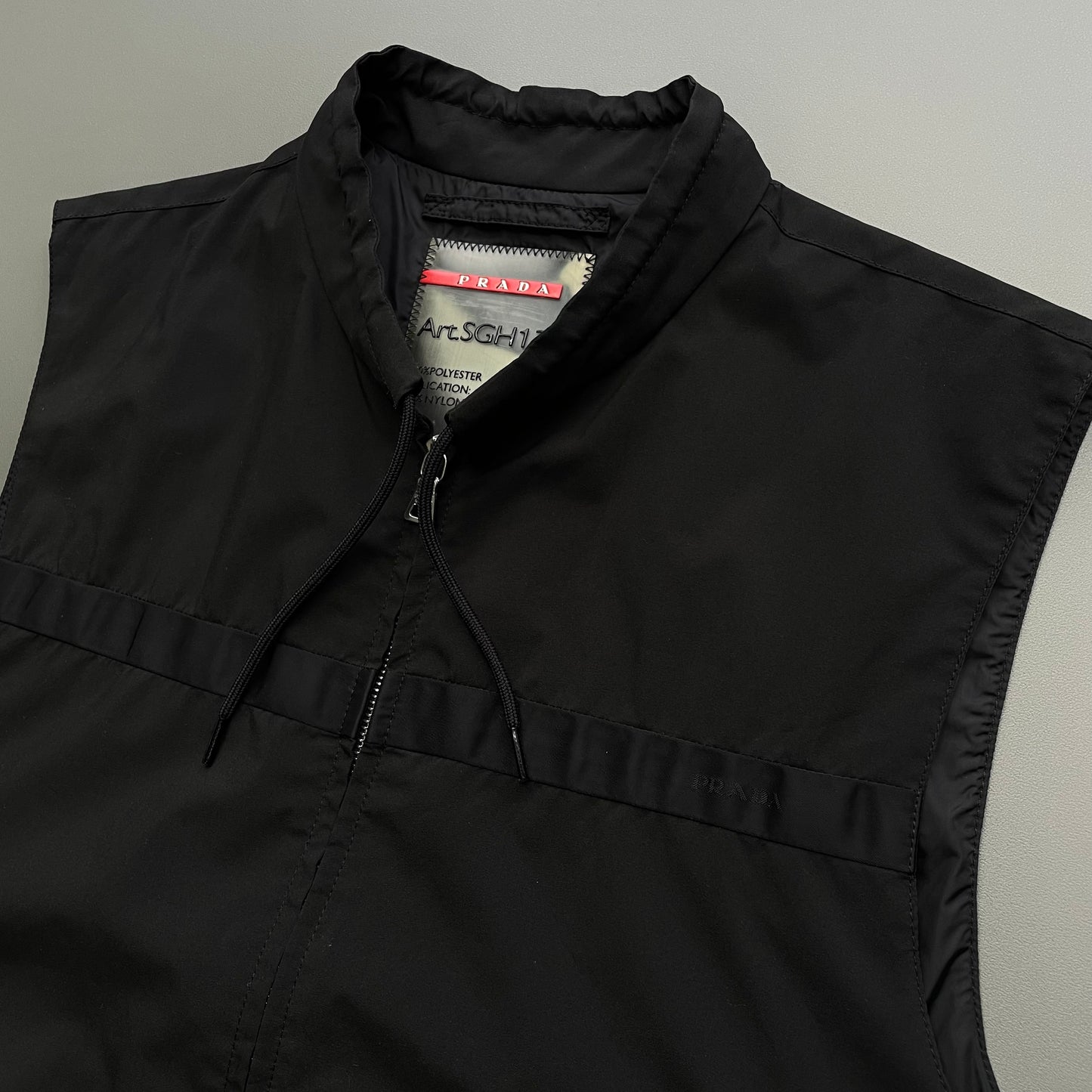 Prada Sport Black 2009 Windstopper Gilet Vest