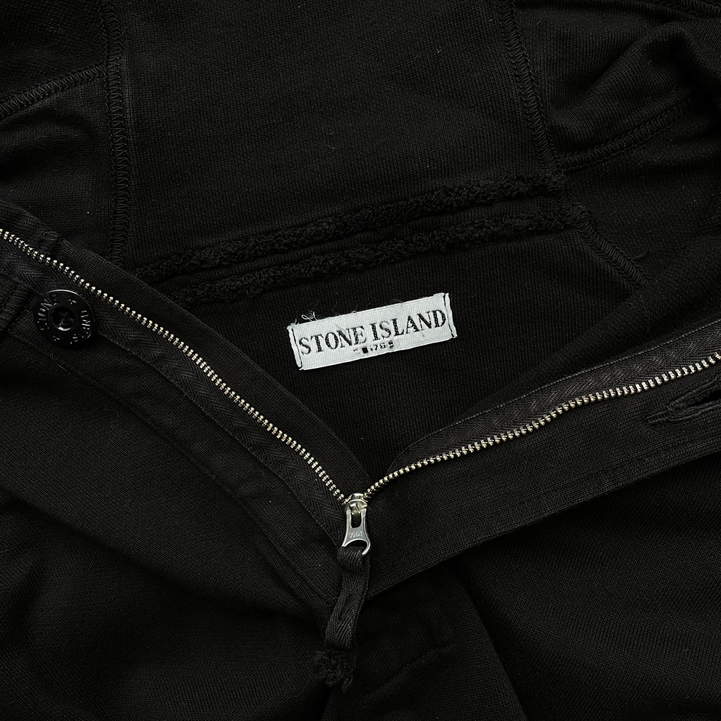 Stone Island Black SS09 Pullover Hooded Jumper