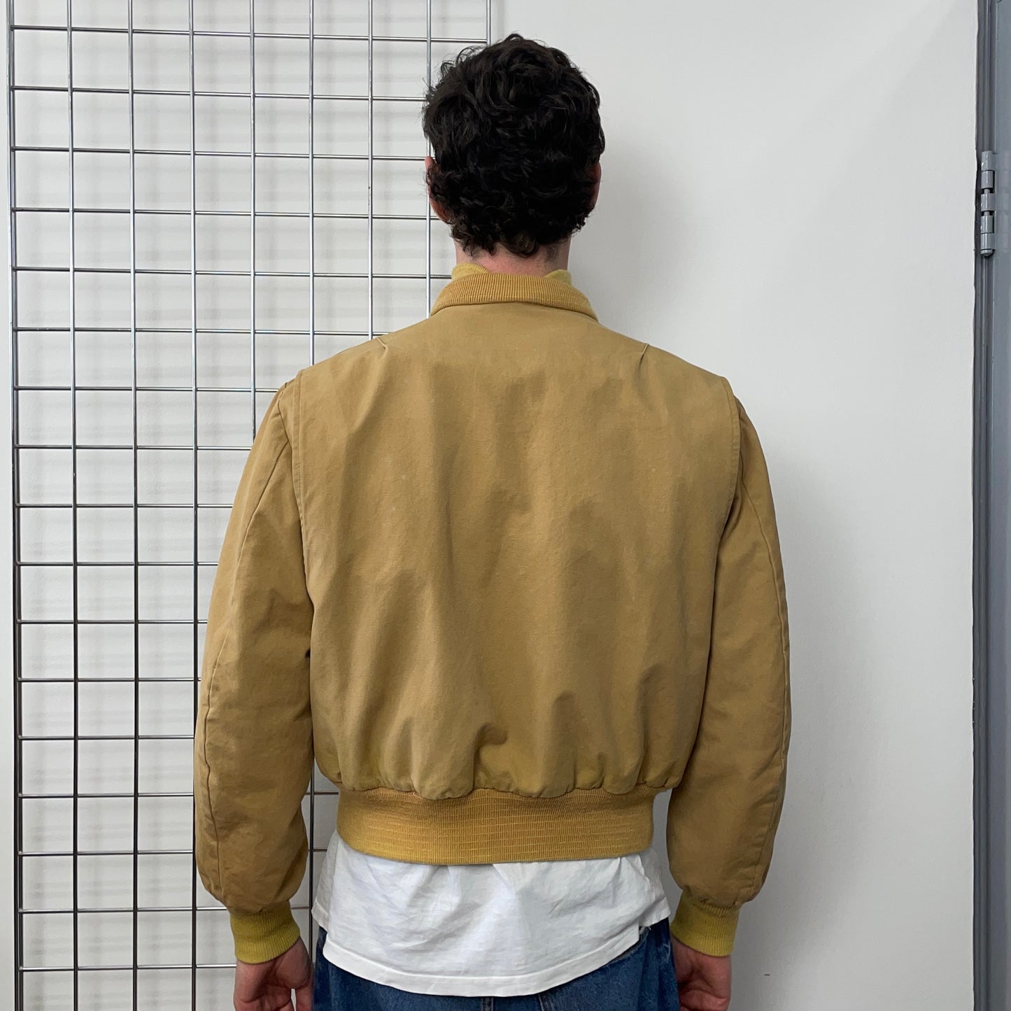 Spiewak & Sons Mustard 80s Type T-1 Tanker Military Bomber Jacket