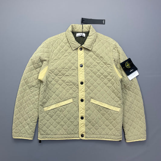 Stone Island Beige 50 Fili Quilted-TC Capo Campionario Jacket AW23