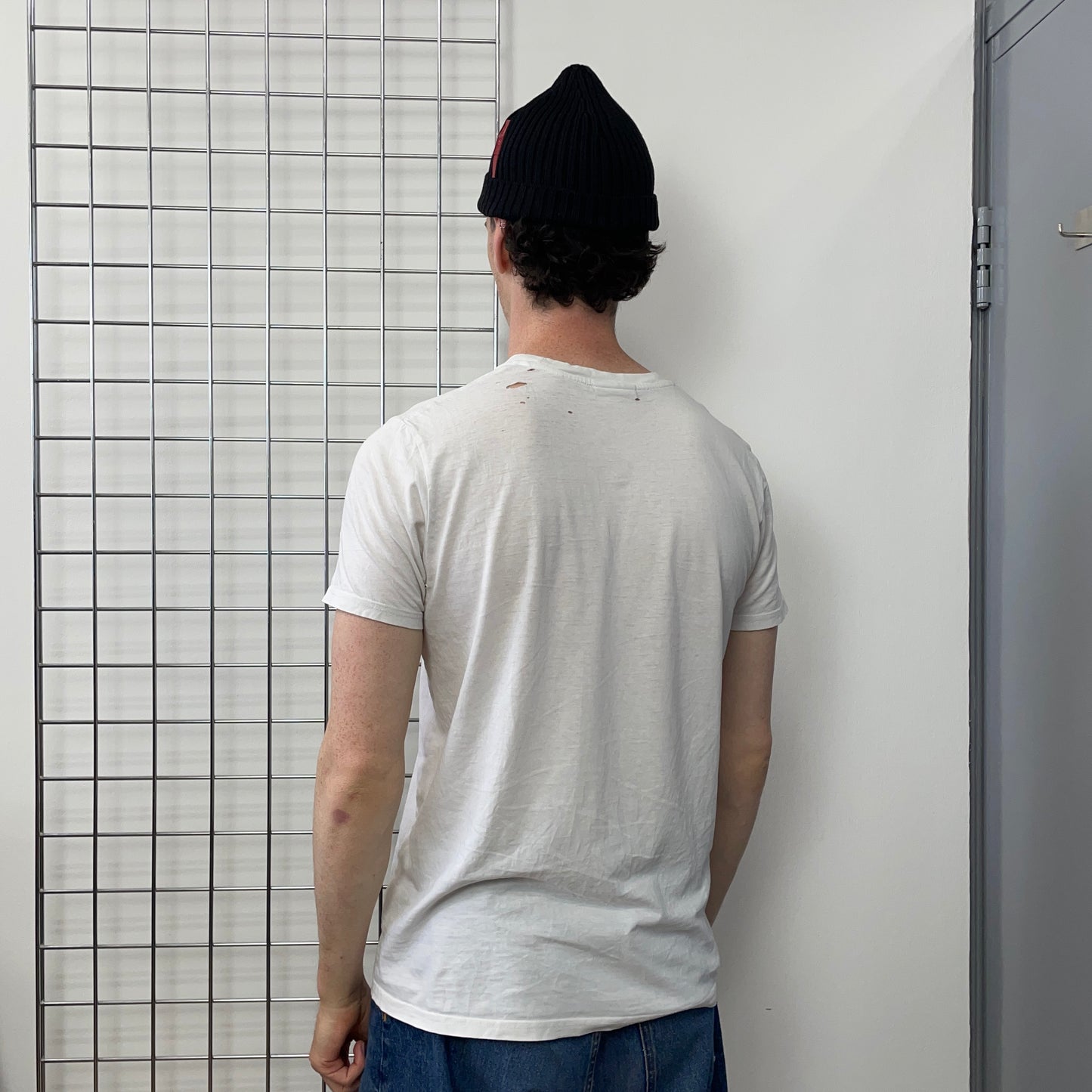 Prada Sport Black 00s Wool Ribbed Beanie