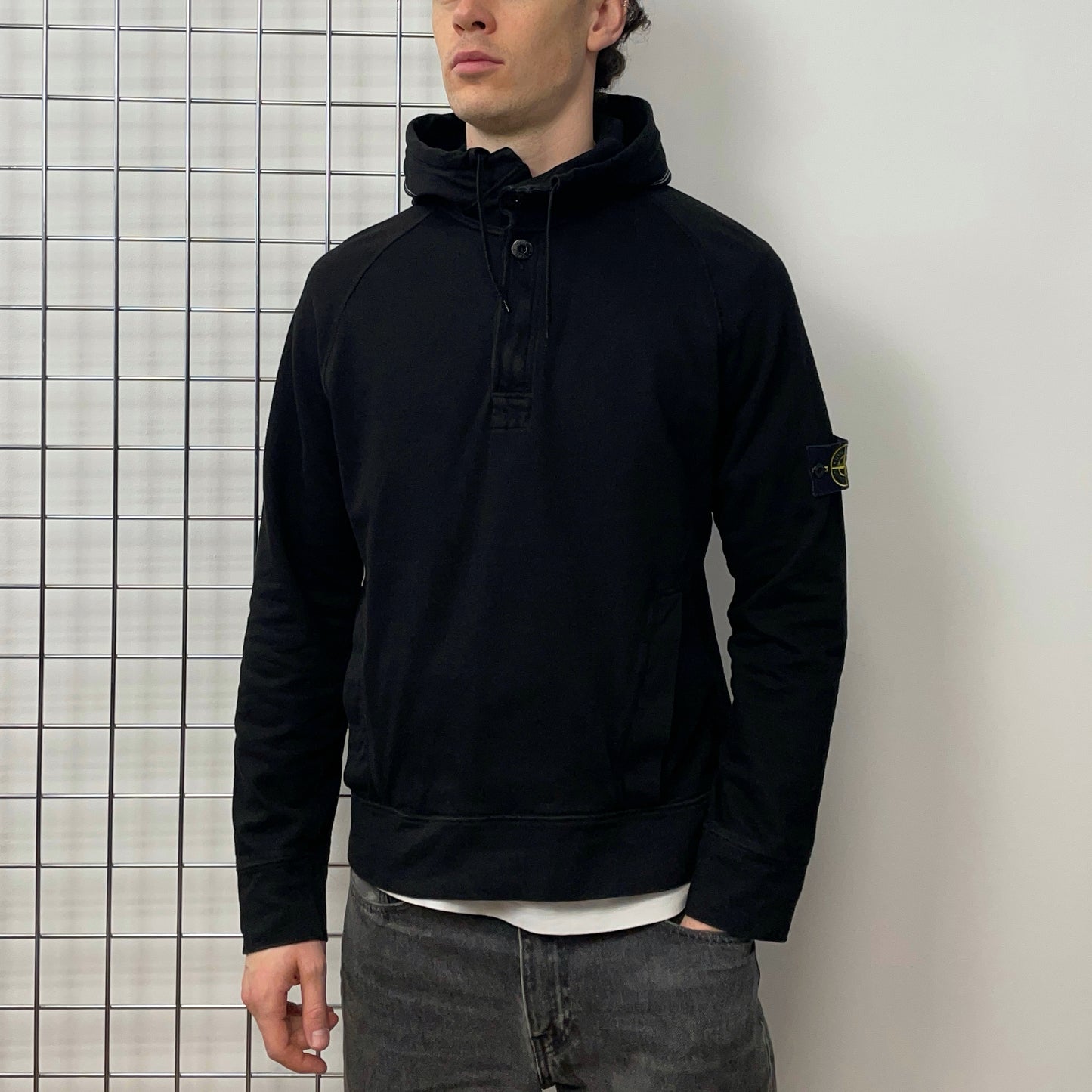 Stone Island Black SS09 Pullover Hooded Jumper
