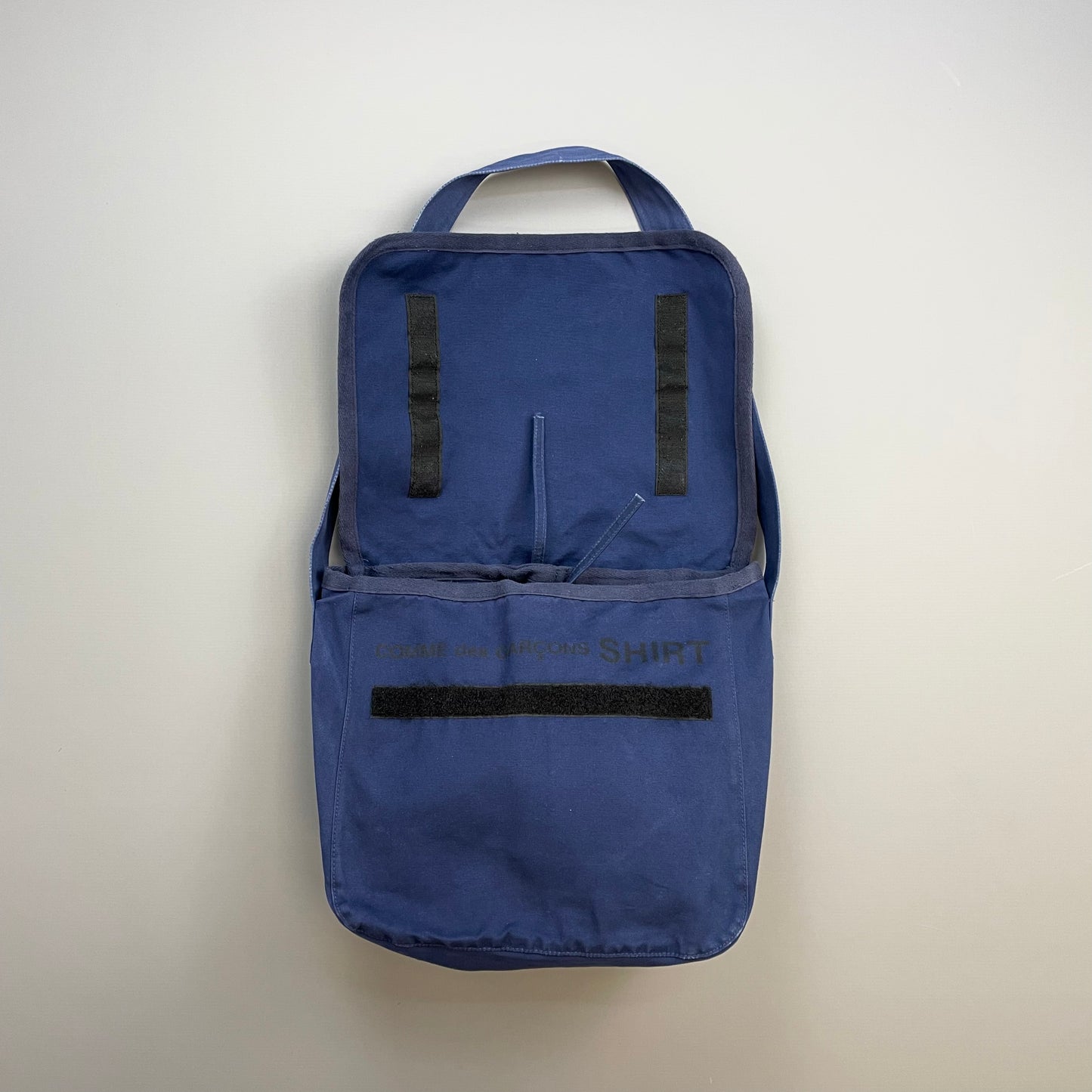 Comme Des Garçons Shirt Blue Cotton Sling Messenger Satchel Bag