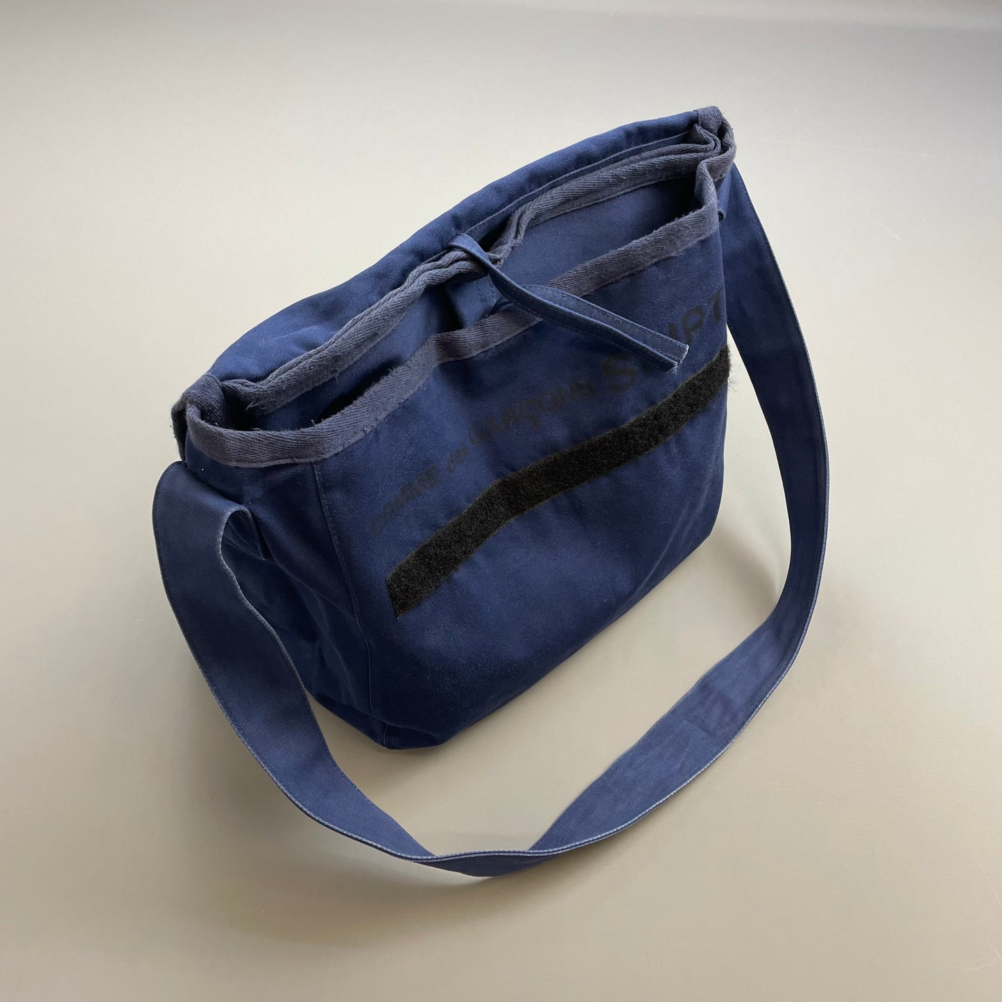 Comme Des Garçons Shirt Blue Cotton Sling Messenger Satchel Bag