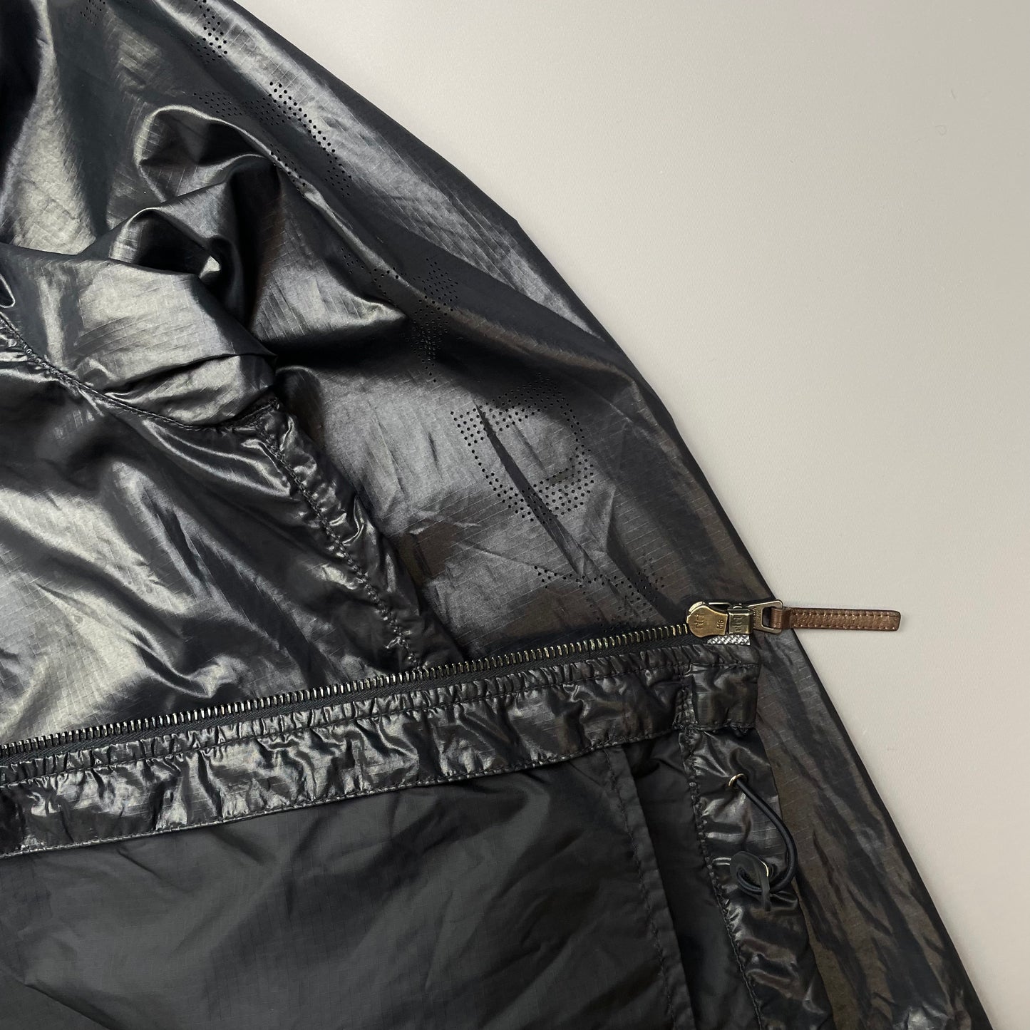 Prada Sport Deep Purple Nylon 2006 Lightweight Hooded Spellout Jacket