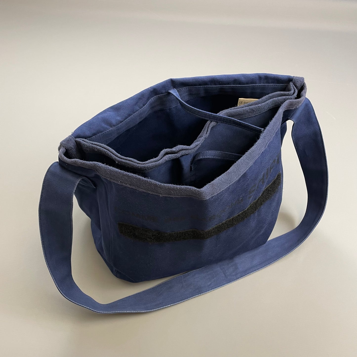 Comme Des Garçons Shirt Blue Cotton Sling Messenger Satchel Bag