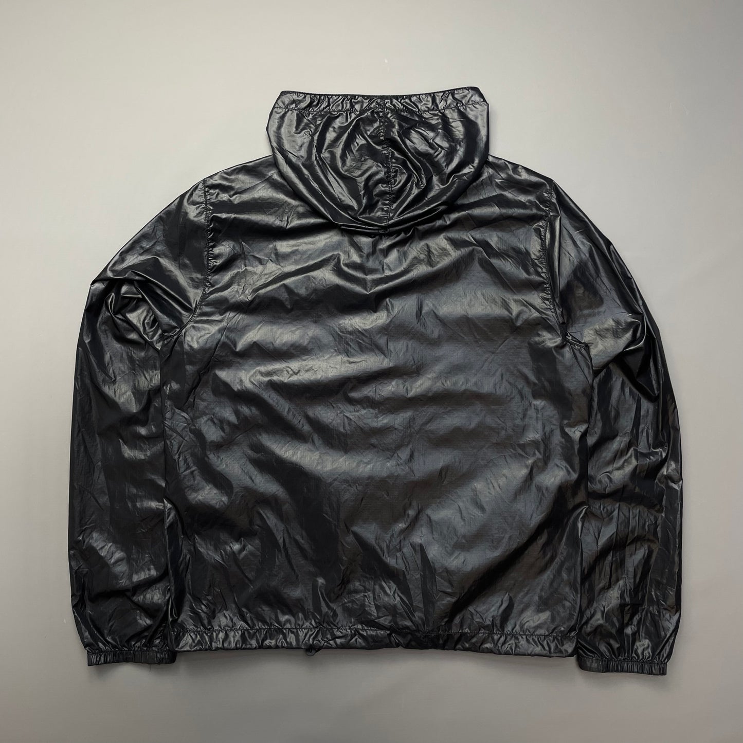 Prada Sport Deep Purple Nylon 2006 Lightweight Hooded Spellout Jacket