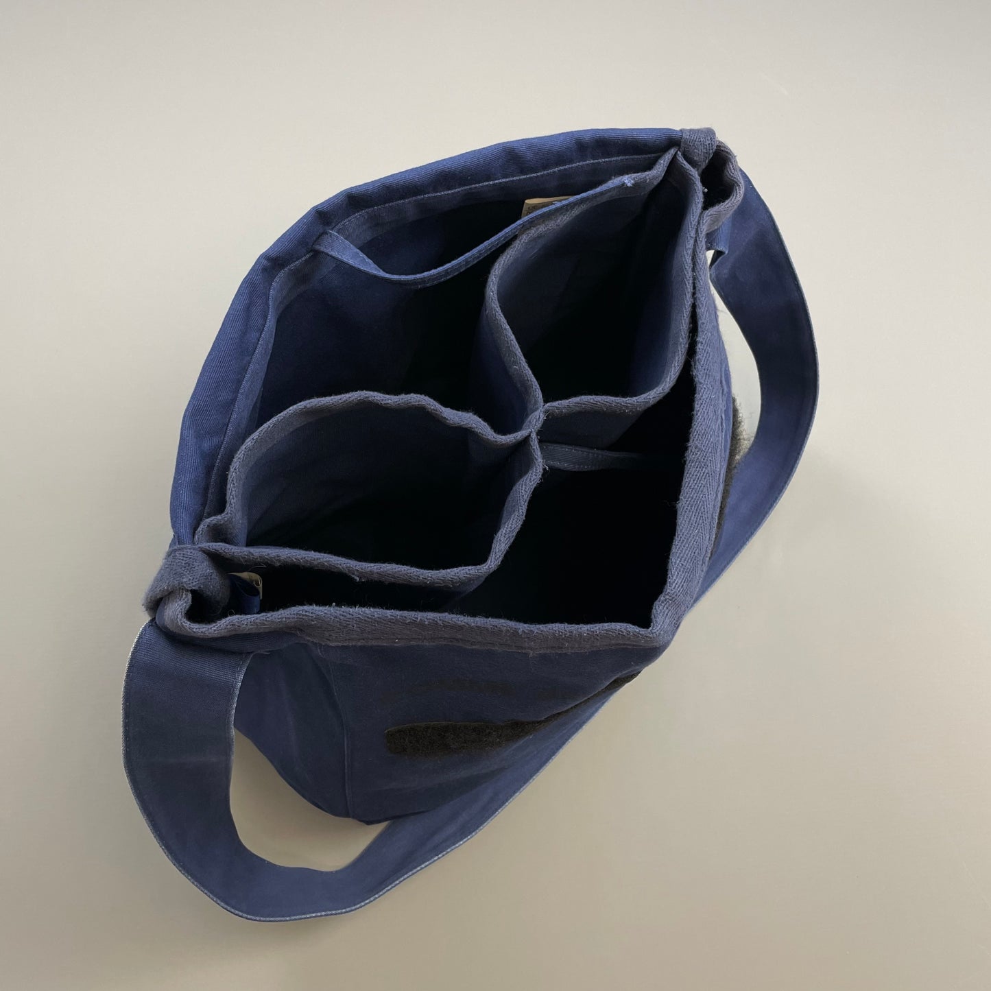 Comme Des Garçons Shirt Blue Cotton Sling Messenger Satchel Bag