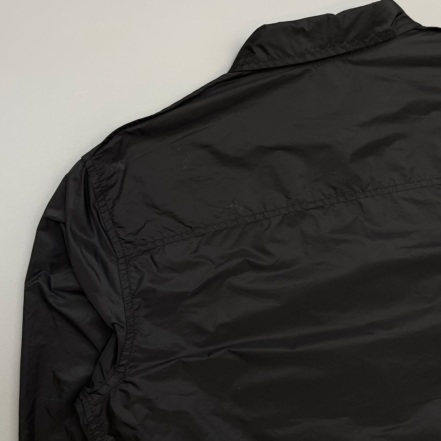 Prada Sport Black 2017 Lightweight Nylon Zip-Through Overshirt