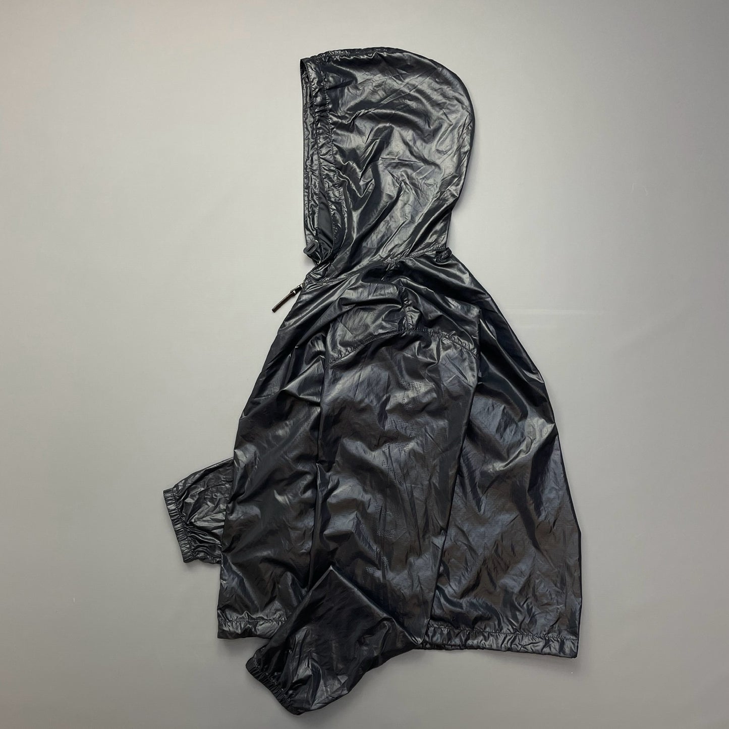 Prada Sport Deep Purple Nylon 2006 Lightweight Hooded Spellout Jacket