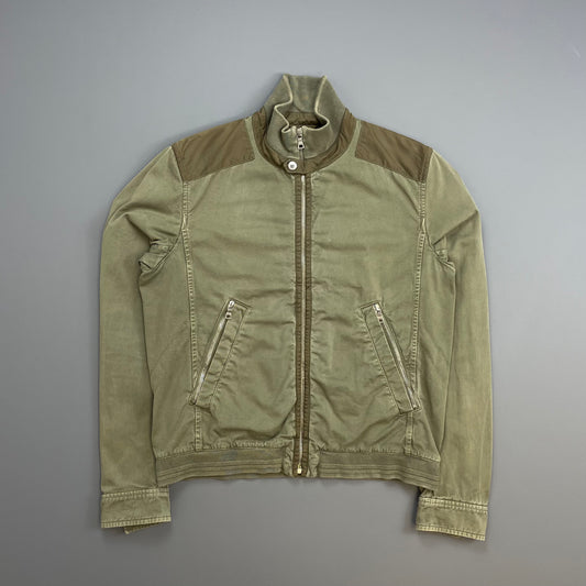 Prada Sport Khaki Green 00s Military Style Cotton Jacket