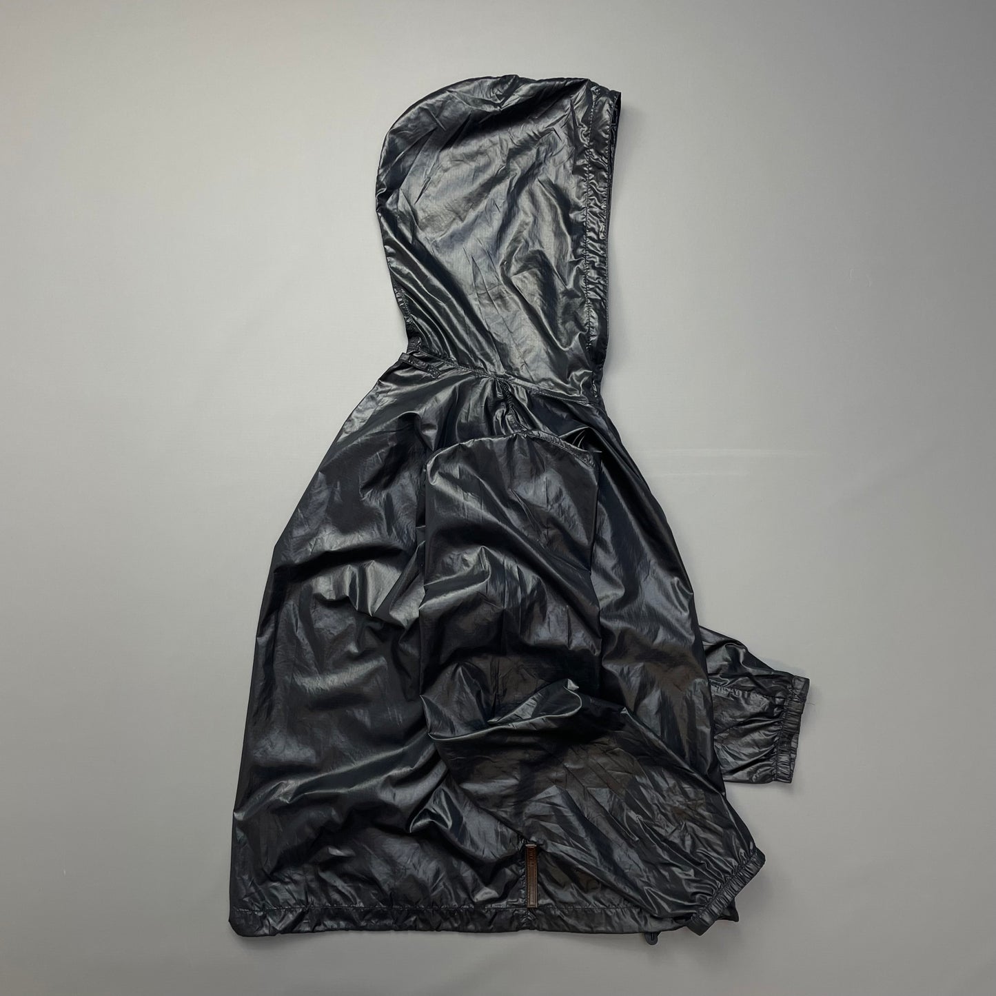 Prada Sport Deep Purple Nylon 2006 Lightweight Hooded Spellout Jacket