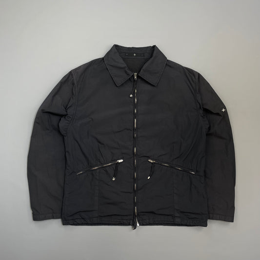 Stone Island Denims Black SS03 Nylon Zip-Through Harrington Jacket
