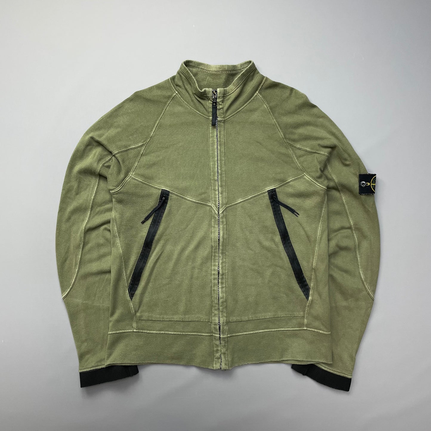 Stone Island Green SS06 Lightweight Cotton Zip-Through Jacket
