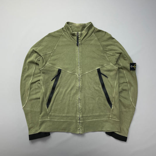 Stone Island Green SS06 Lightweight Cotton Zip-Through Jacket