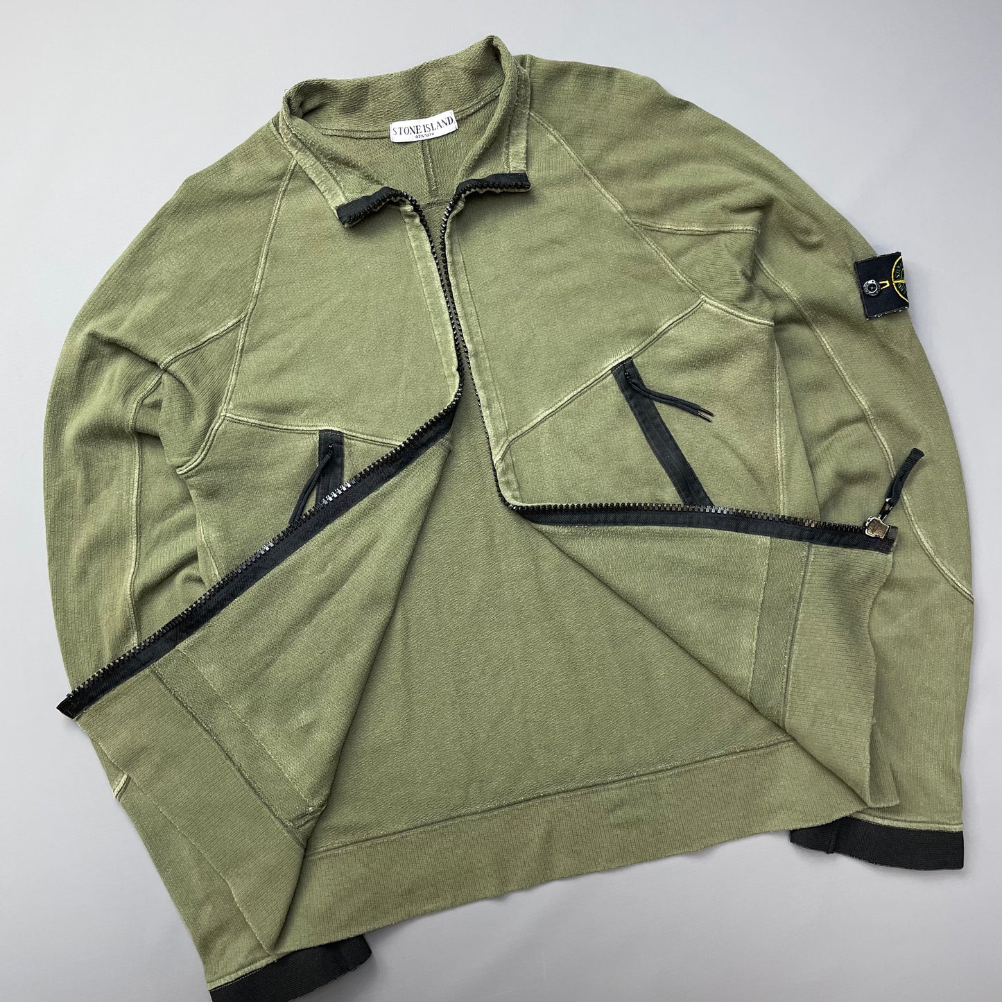 Stone Island Green SS06 Lightweight Cotton Zip-Through Jacket