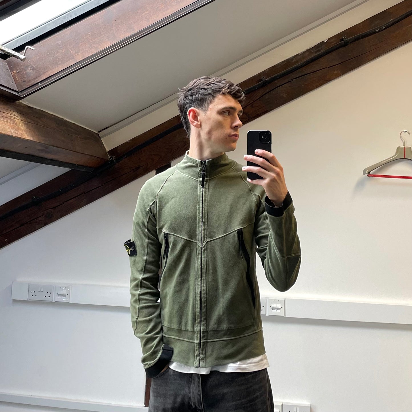 Stone Island Green SS06 Lightweight Cotton Zip-Through Jacket