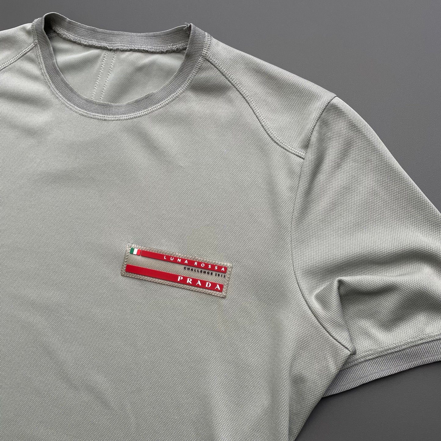 Prada Sport Luna Rossa Grey 2013 Challenge Racing Team Sportswear T-Shirt