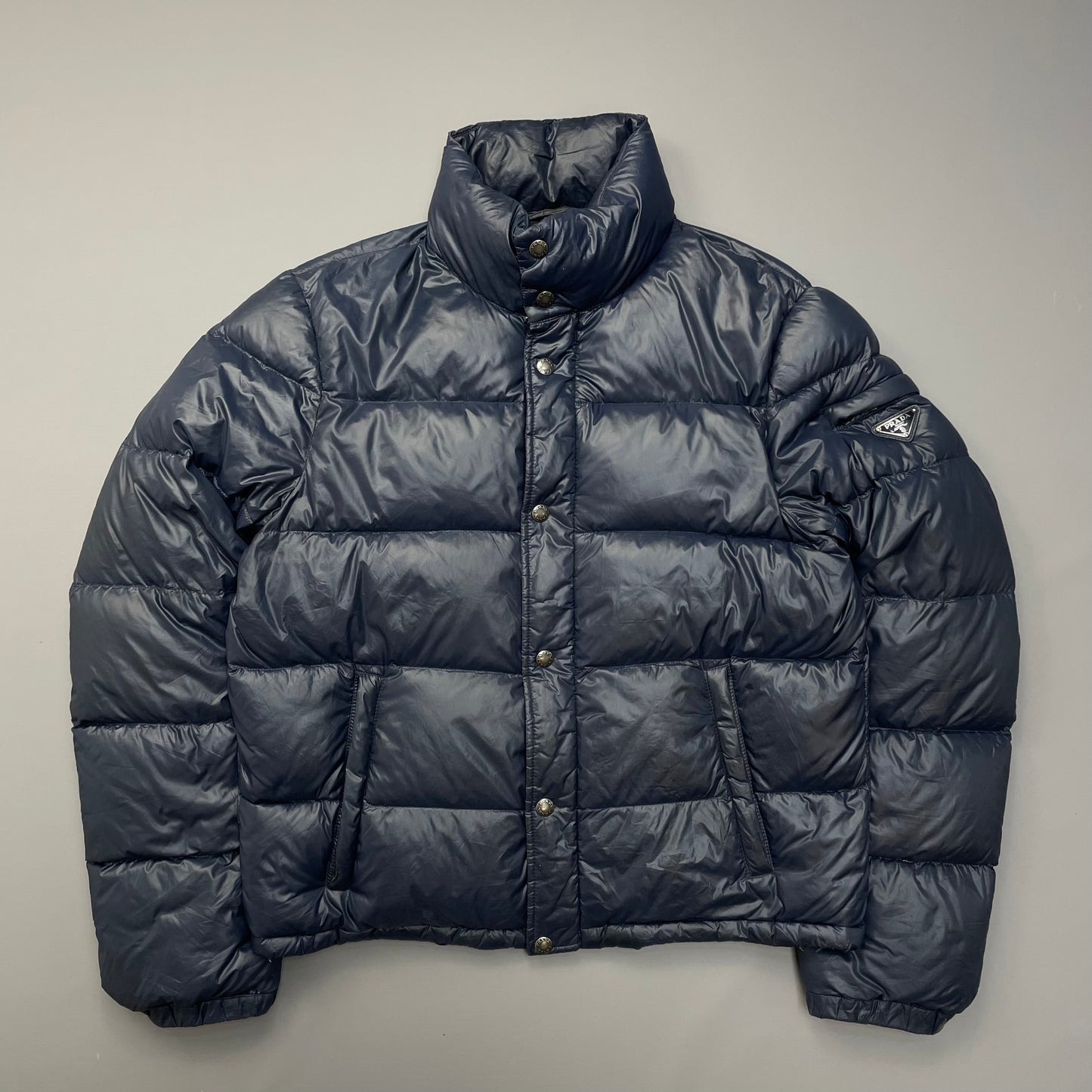 Prada Milano Blue 2011 Nylon Down Puffer Jacket