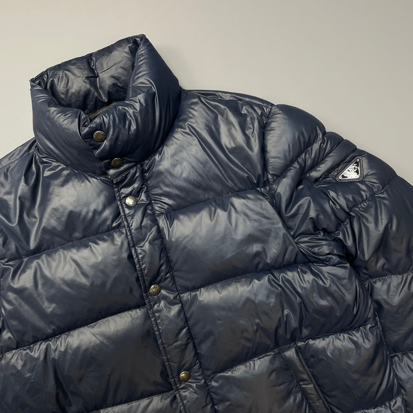 Prada Milano Blue 2011 Nylon Down Puffer Jacket