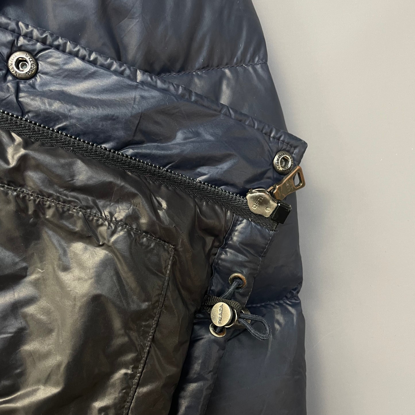 Prada Milano Blue 2011 Nylon Down Puffer Jacket