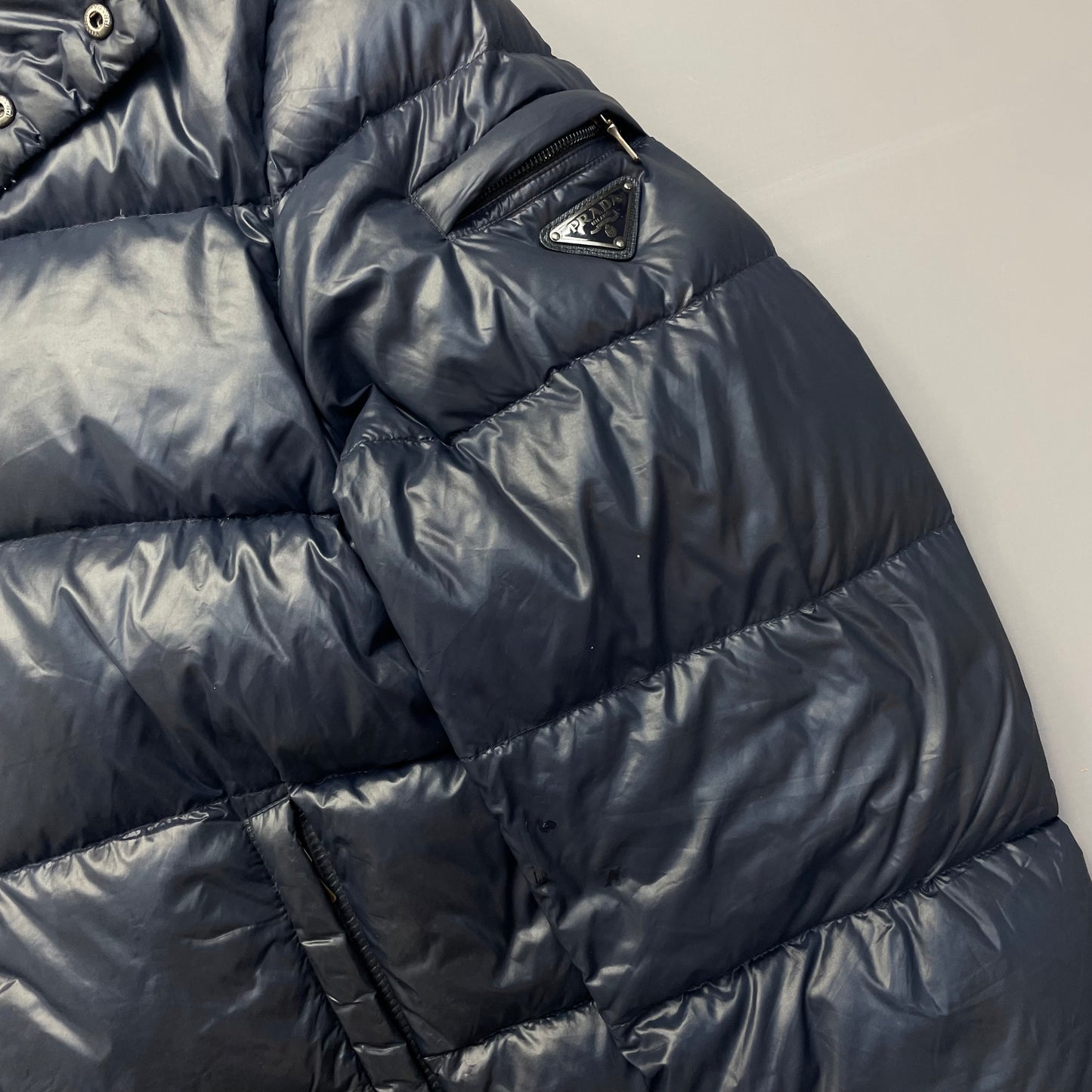 Prada Milano Blue 2011 Nylon Down Puffer Jacket